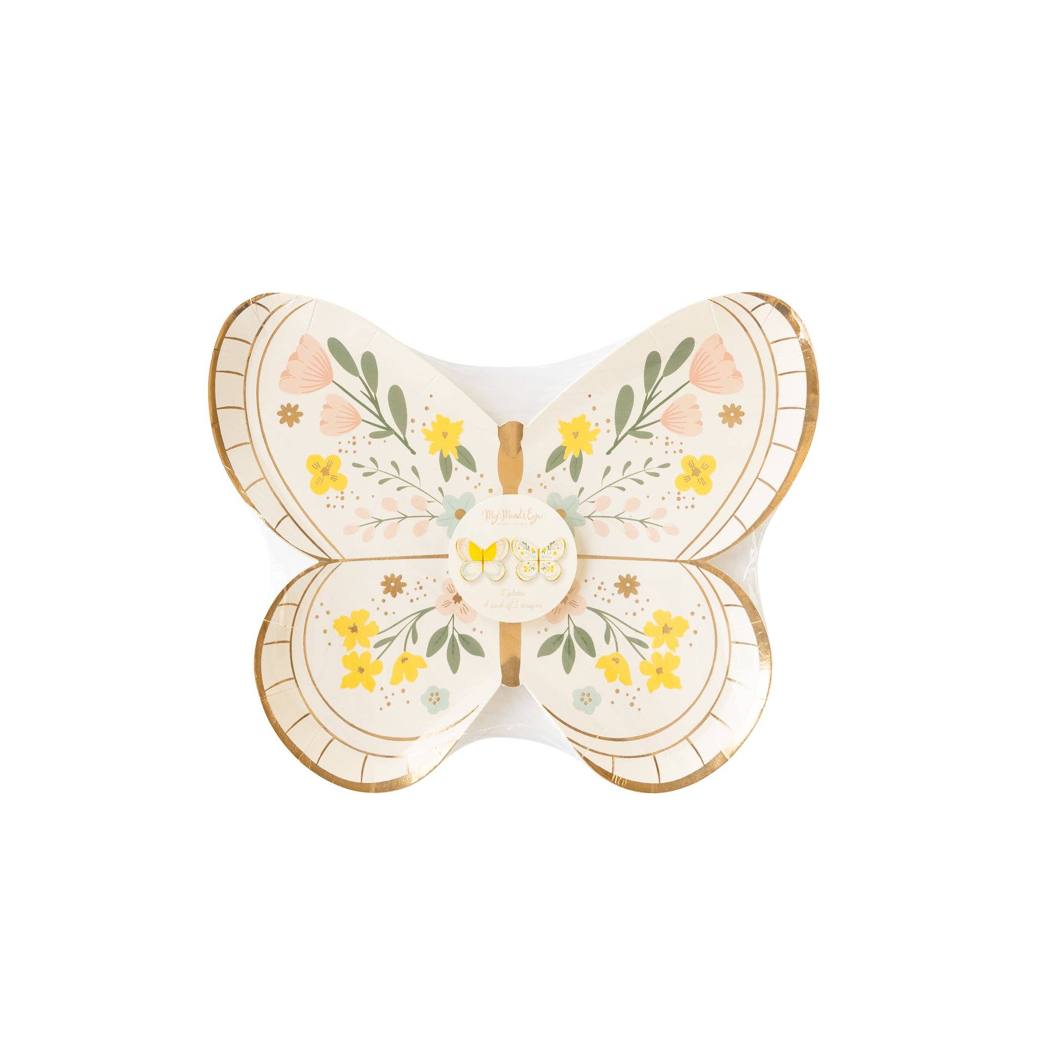 Butterfly Plates - 8 PK