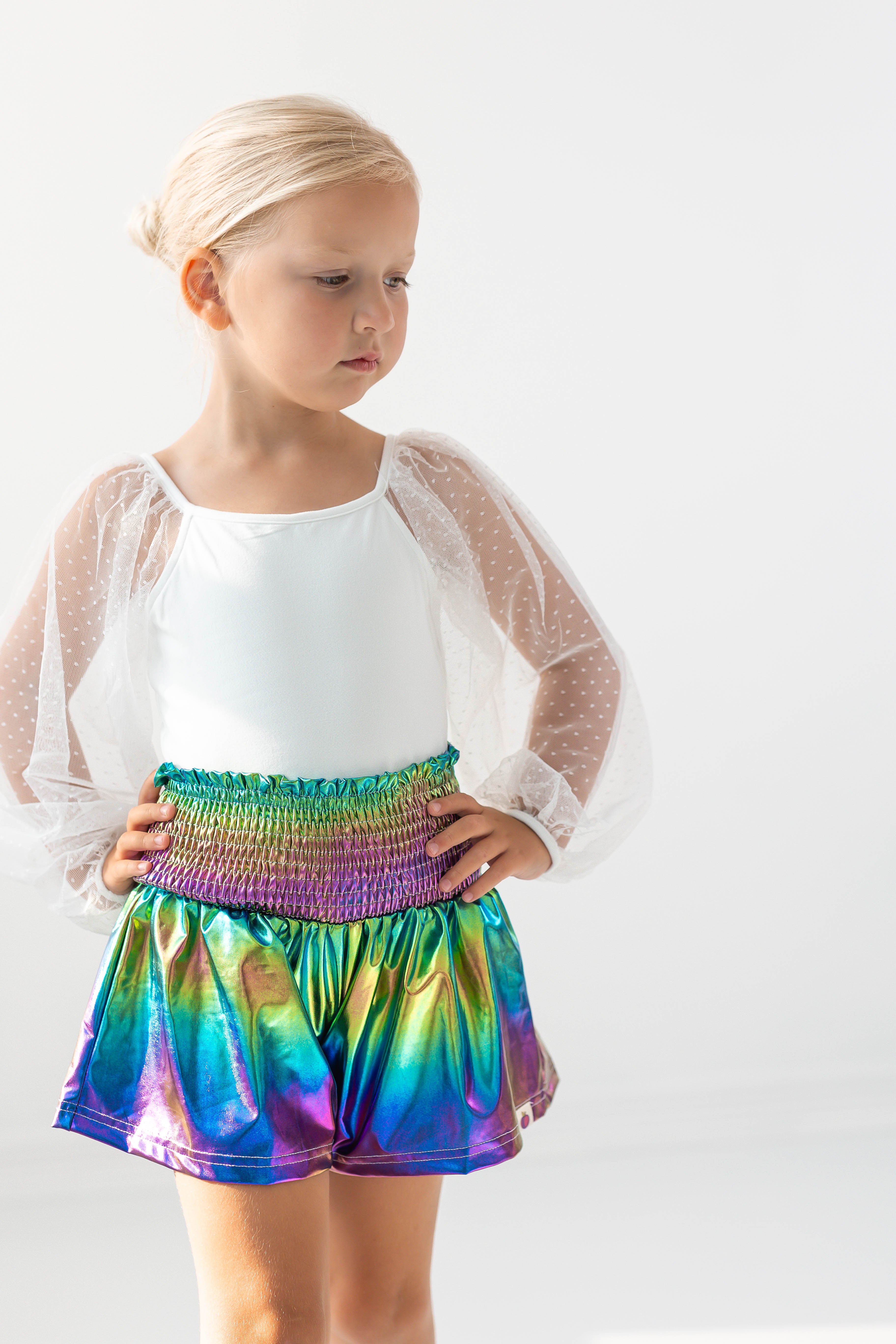 Flowy Metallic Shorts - Mer-Magic