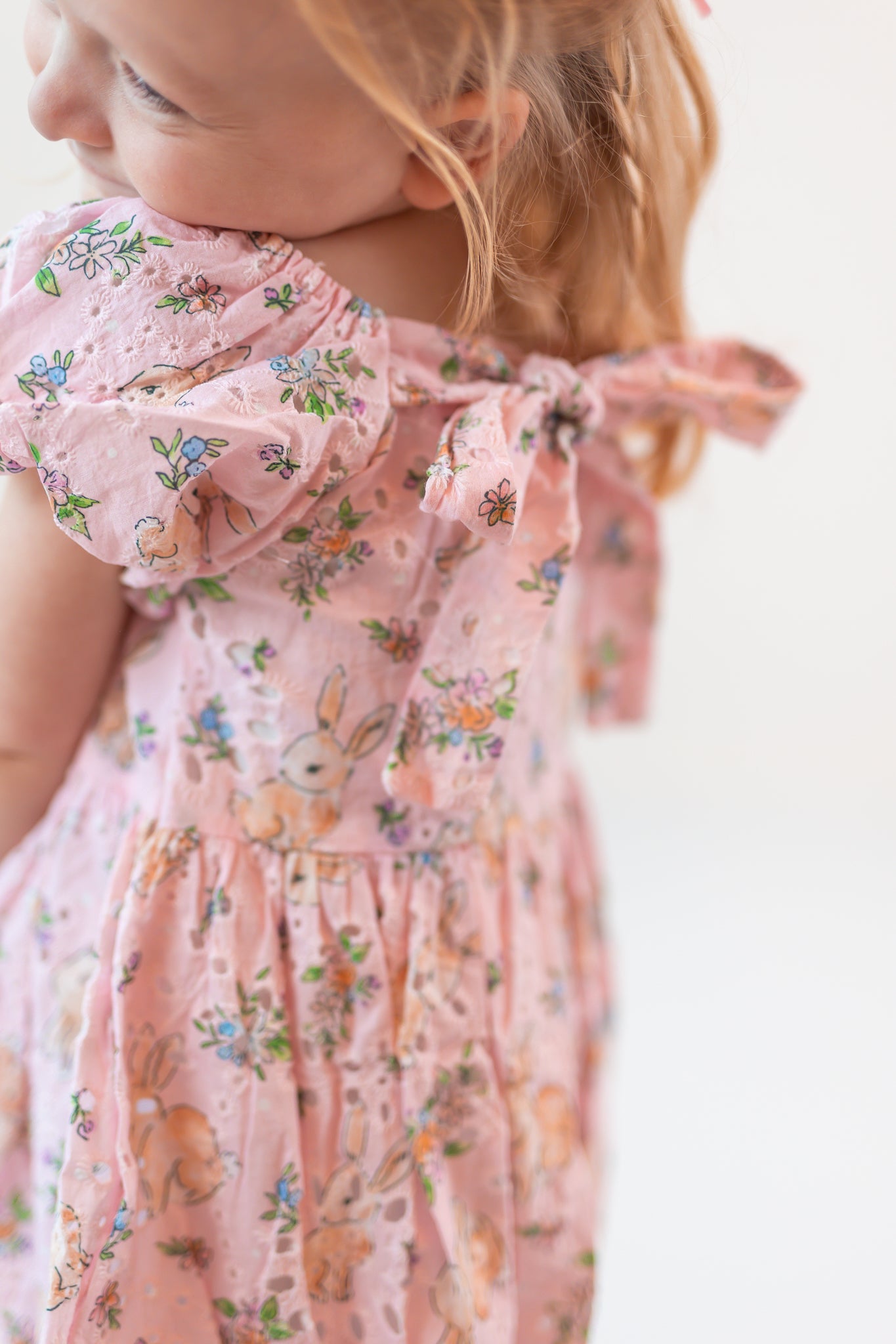 Eyelet Romper - Bunny Bliss