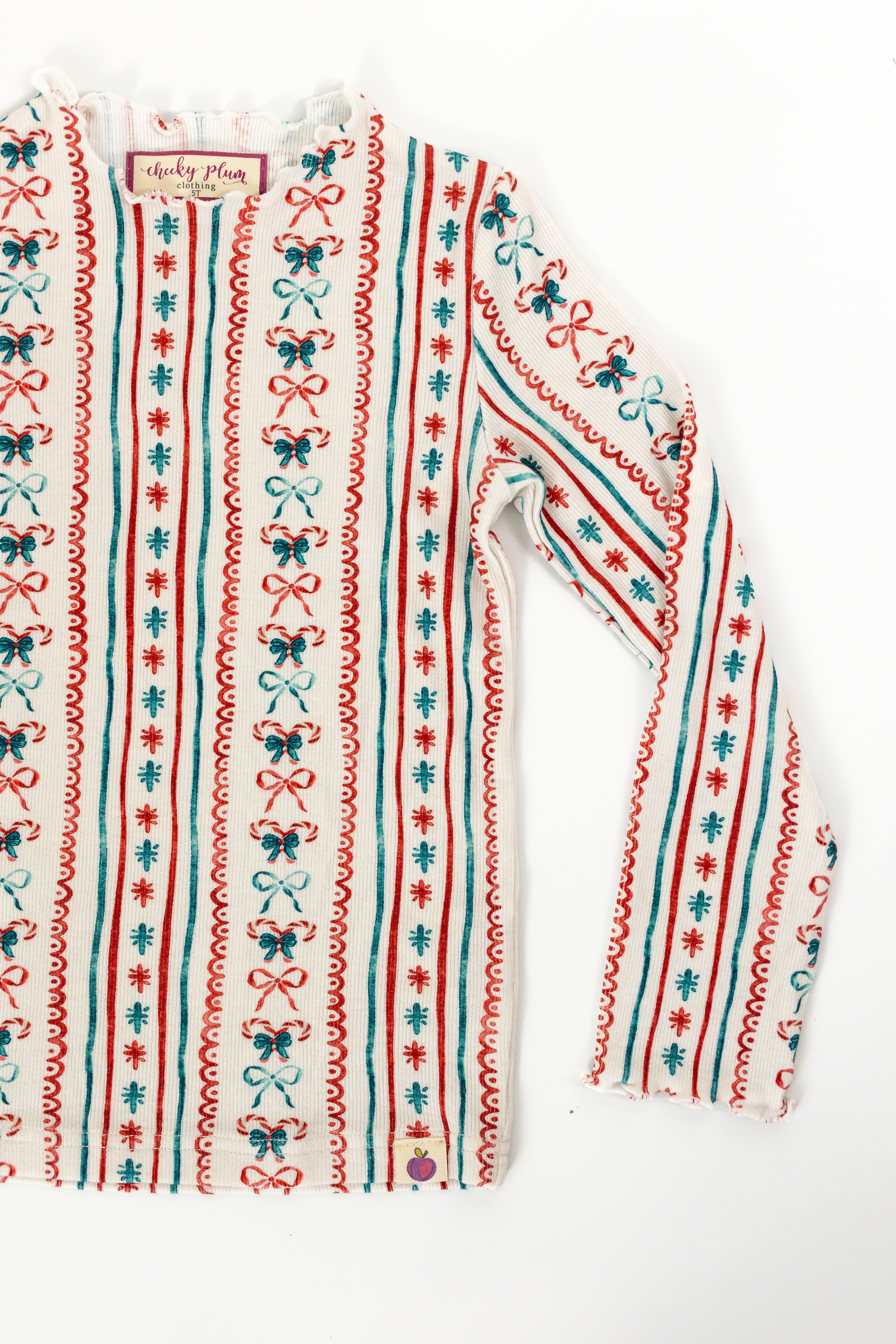 Parker Corduroy Jumper Set - Festive Stripes