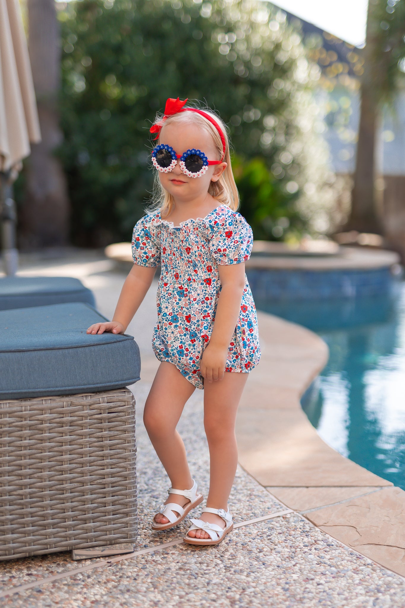 Bubble Romper - American Blossom