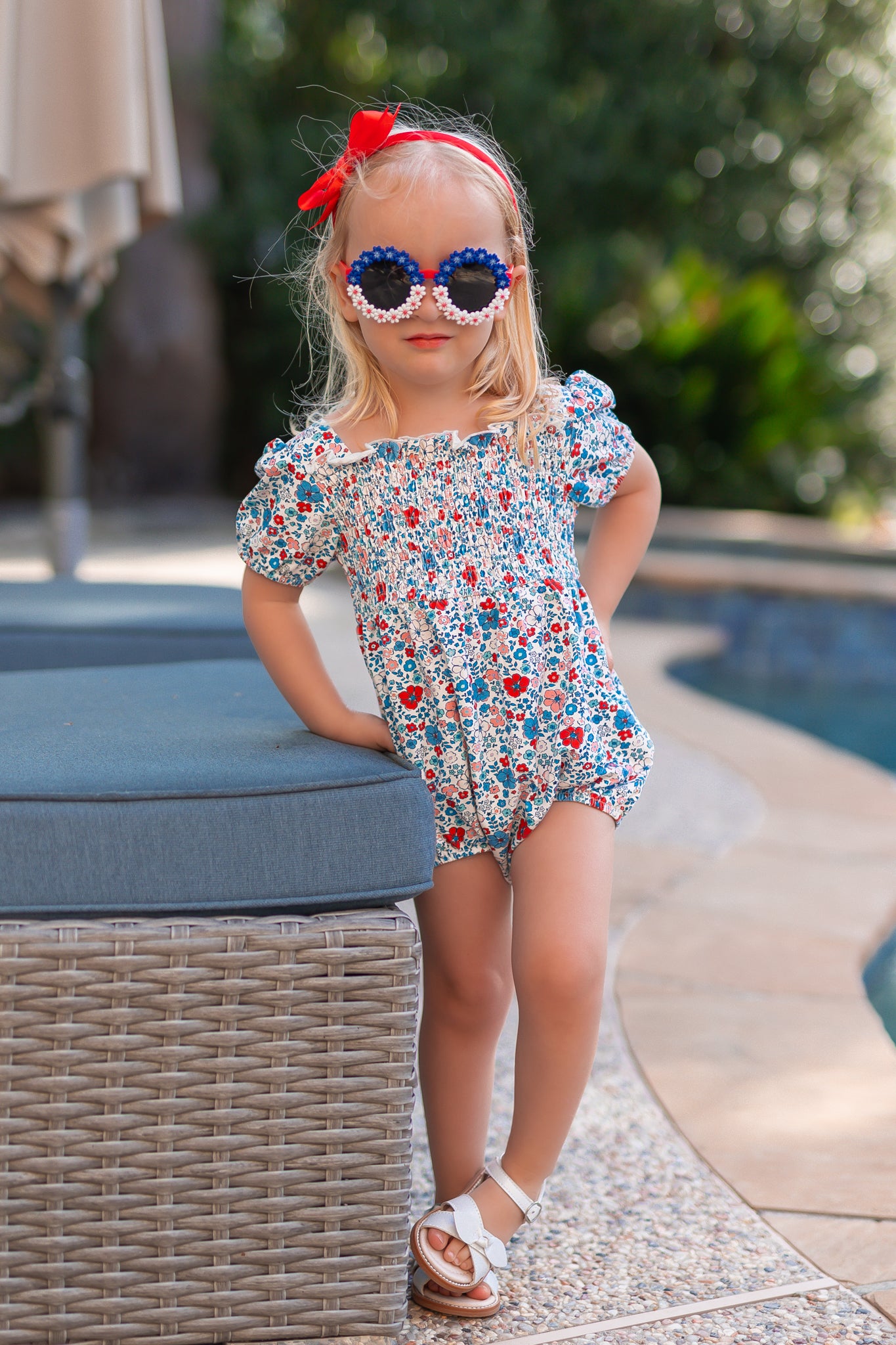 Bubble Romper - American Blossom