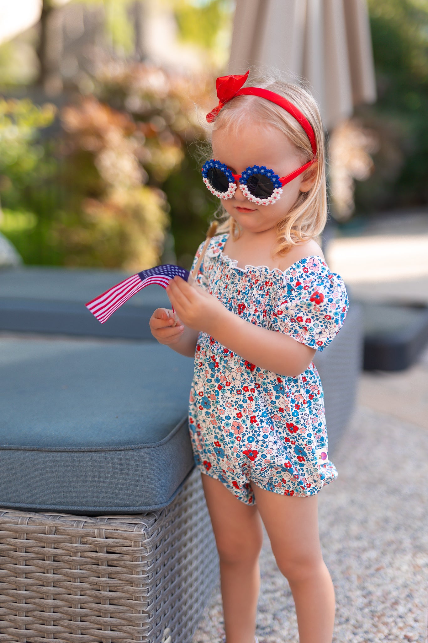 Bubble Romper - American Blossom