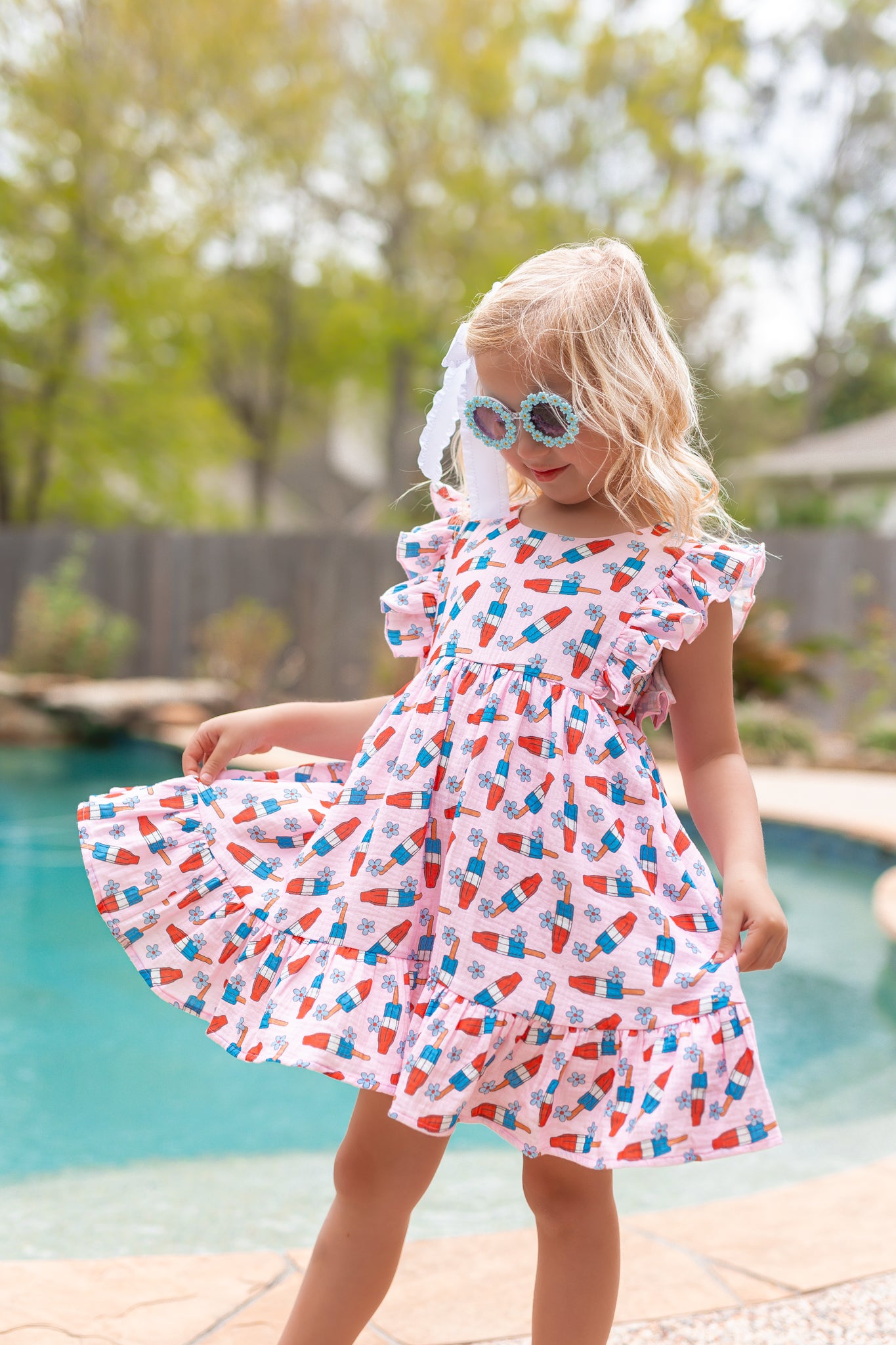 Dakota Gauze Dress - Bomb Pop Bliss (Pre-Order)
