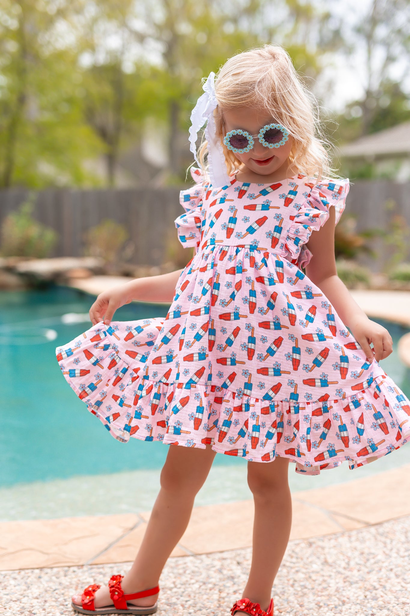 Dakota Gauze Dress - Bomb Pop Bliss (Pre-Order)