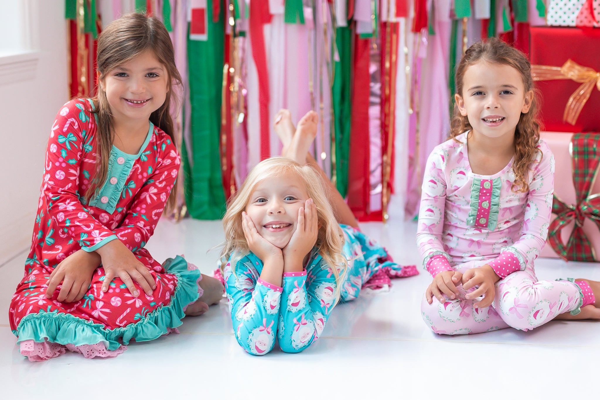 Loungewear Gown - Peppermint Parade