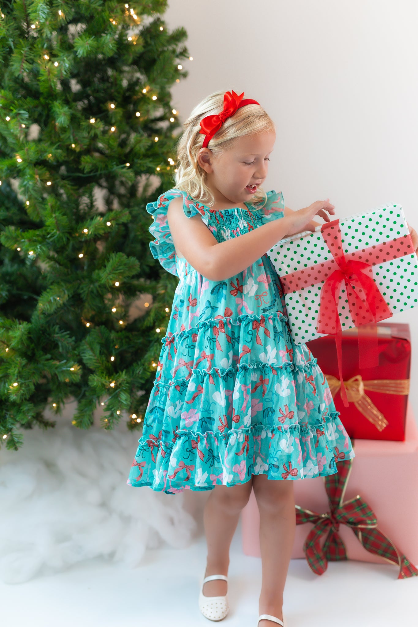 Brielle Shimmer Dress - Merry Bows (Pre-Order)