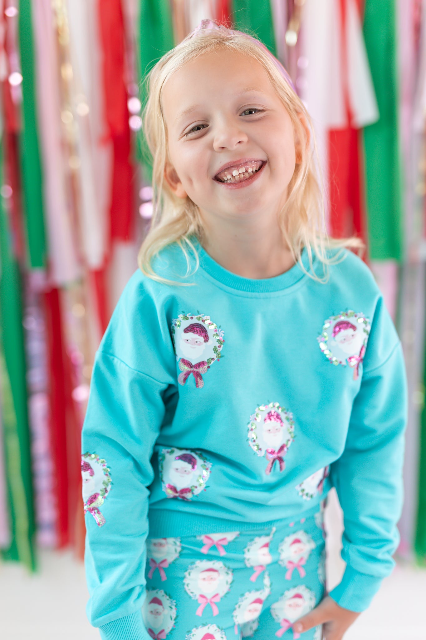 Sequin Sweater - Teal Tidings