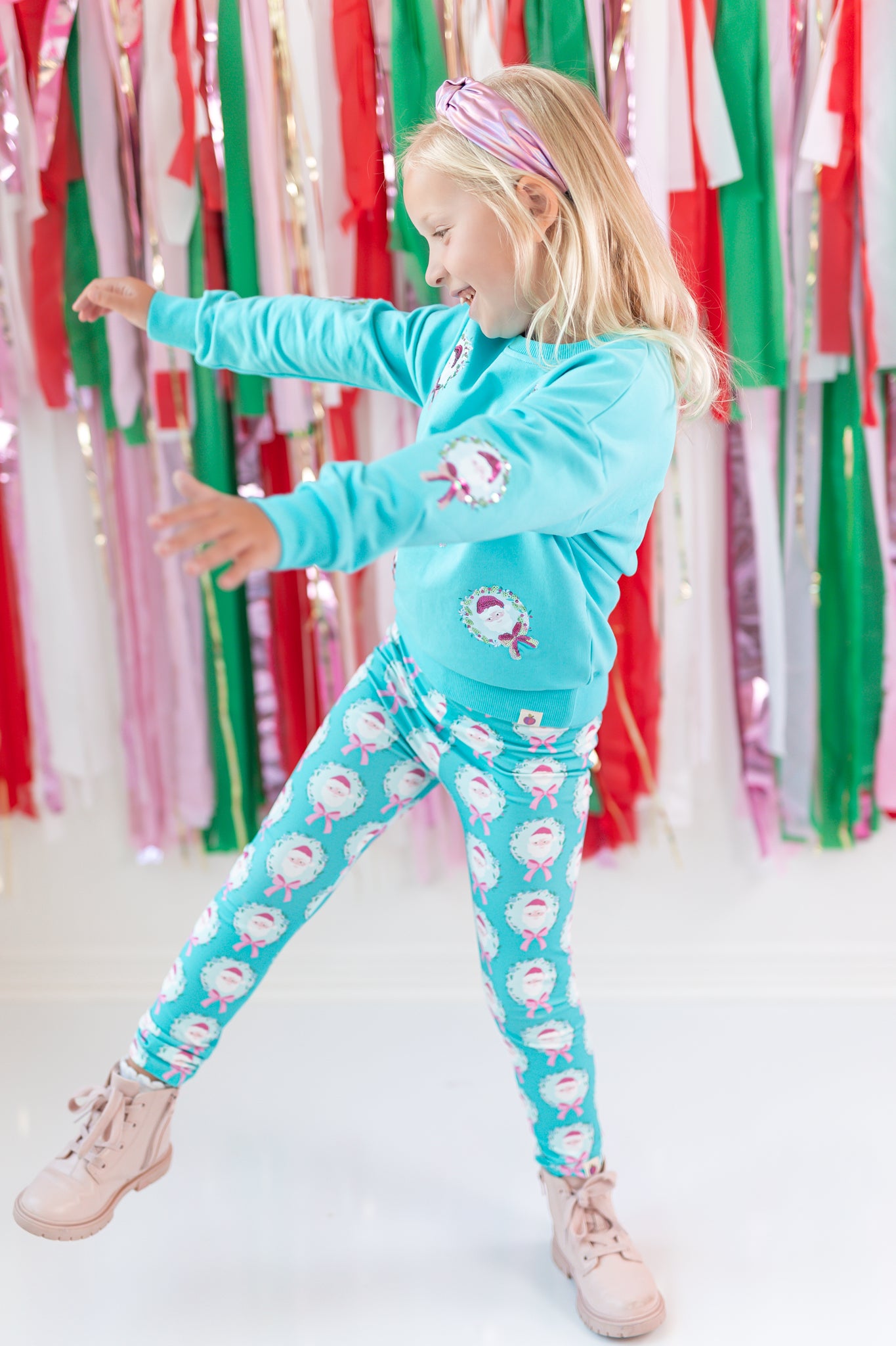 Leggings - Teal Tidings