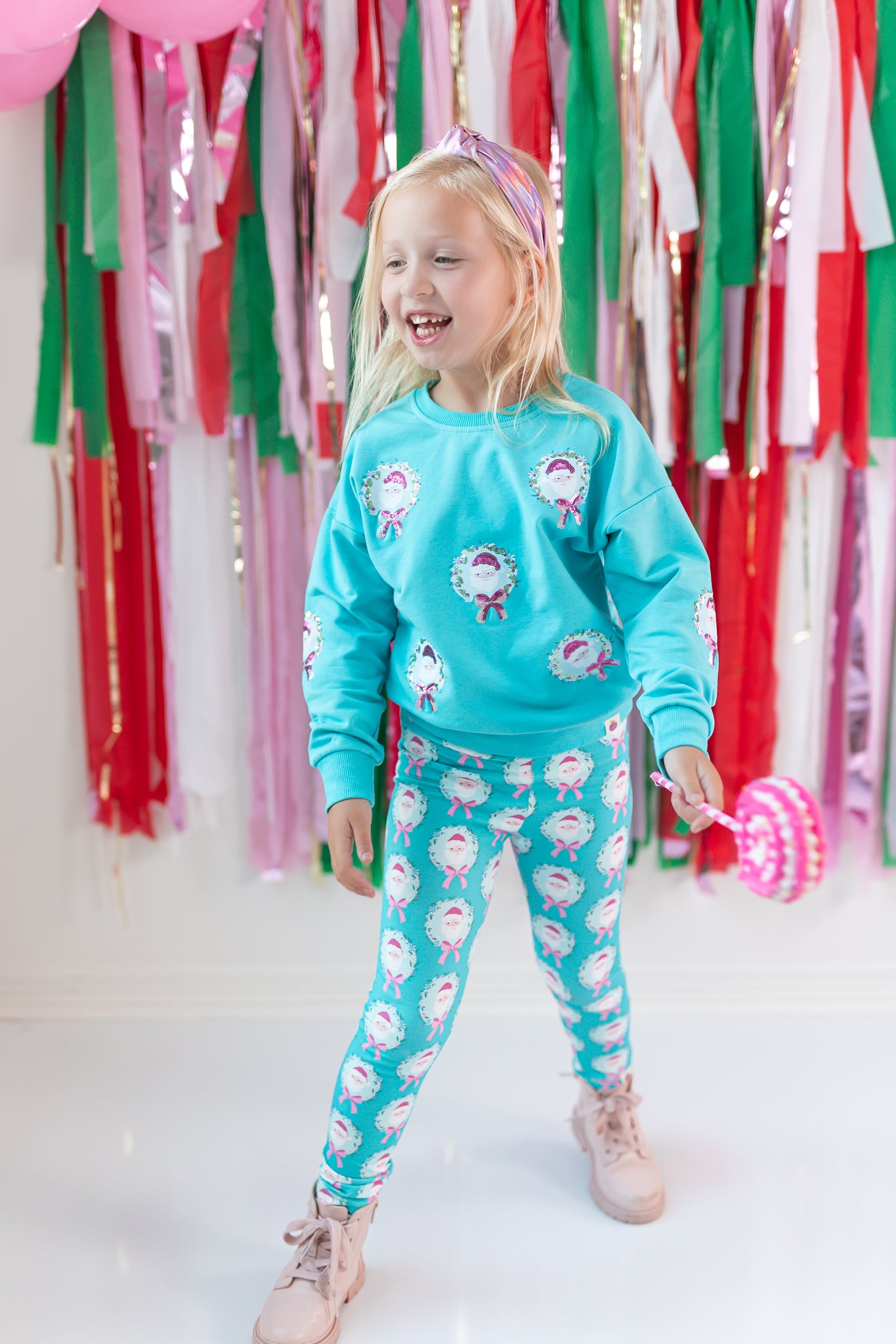 Leggings - Teal Tidings