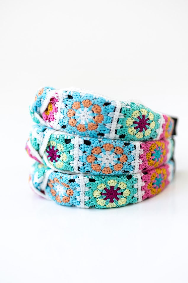 Crochet Knot Headband - Boho Blooms