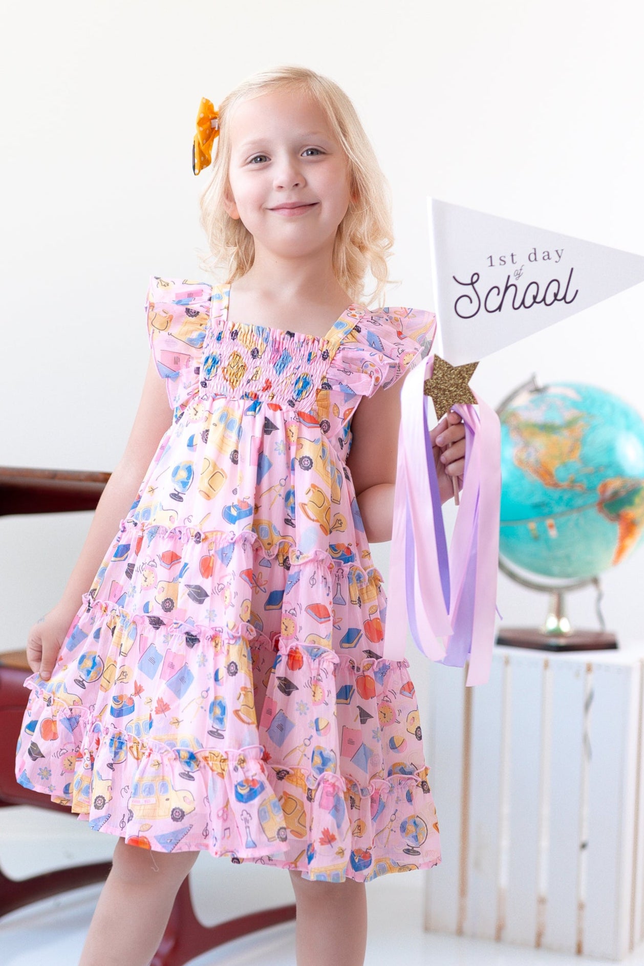 Brielle Shimmer Dress - Bubblegum Academy
