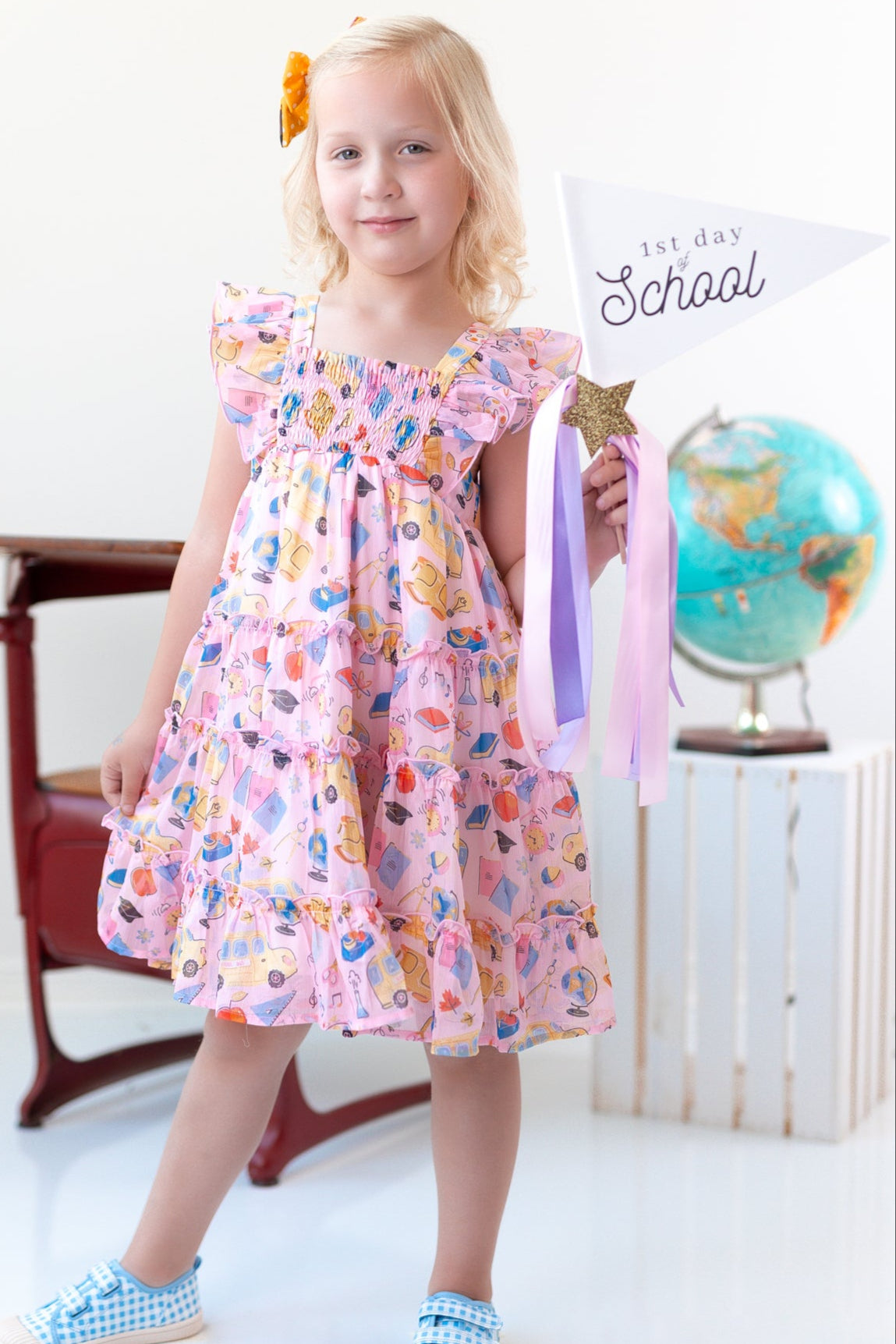 Brielle Shimmer Dress - Bubblegum Academy
