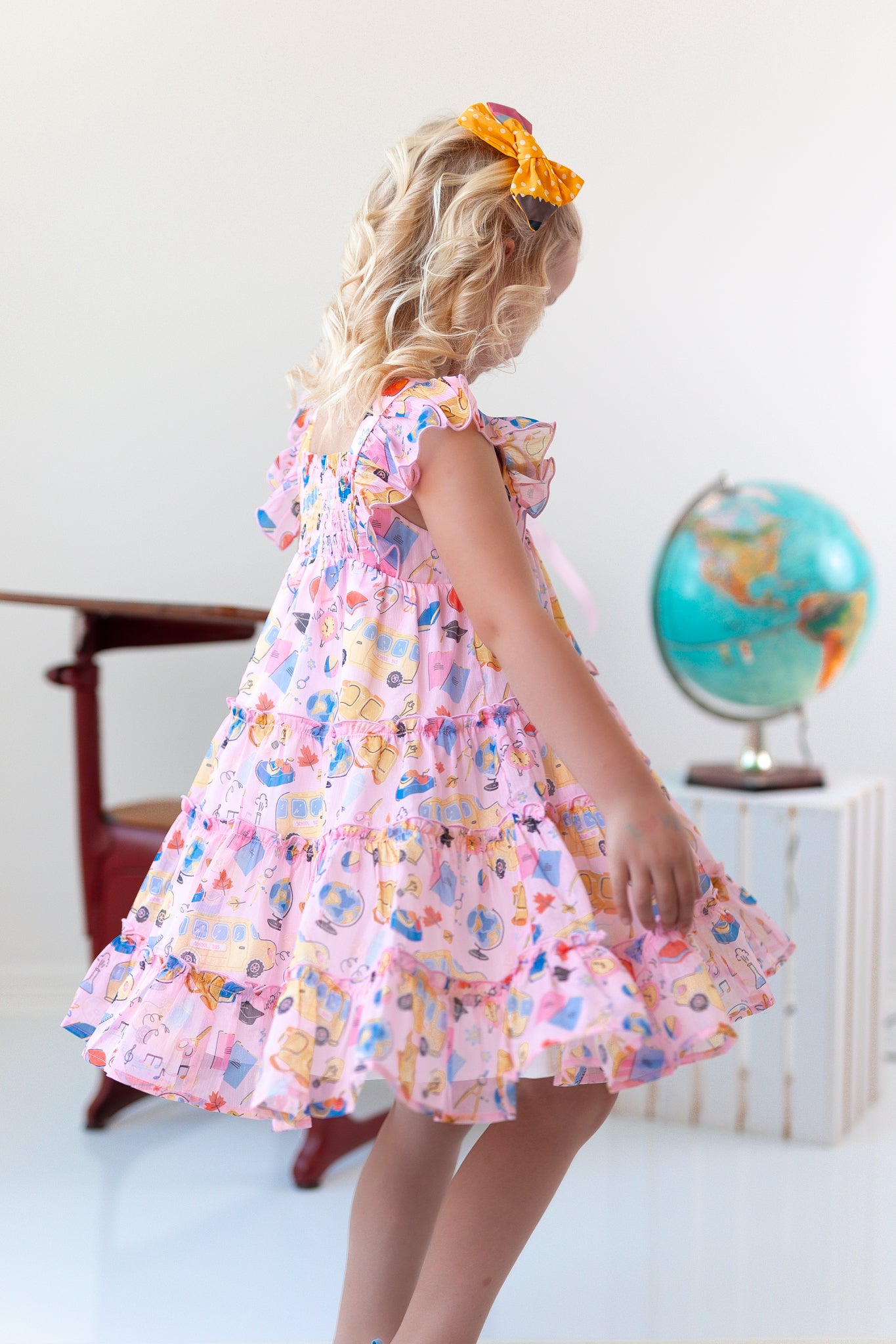 Brielle Shimmer Dress - Bubblegum Academy (Pre-Order)