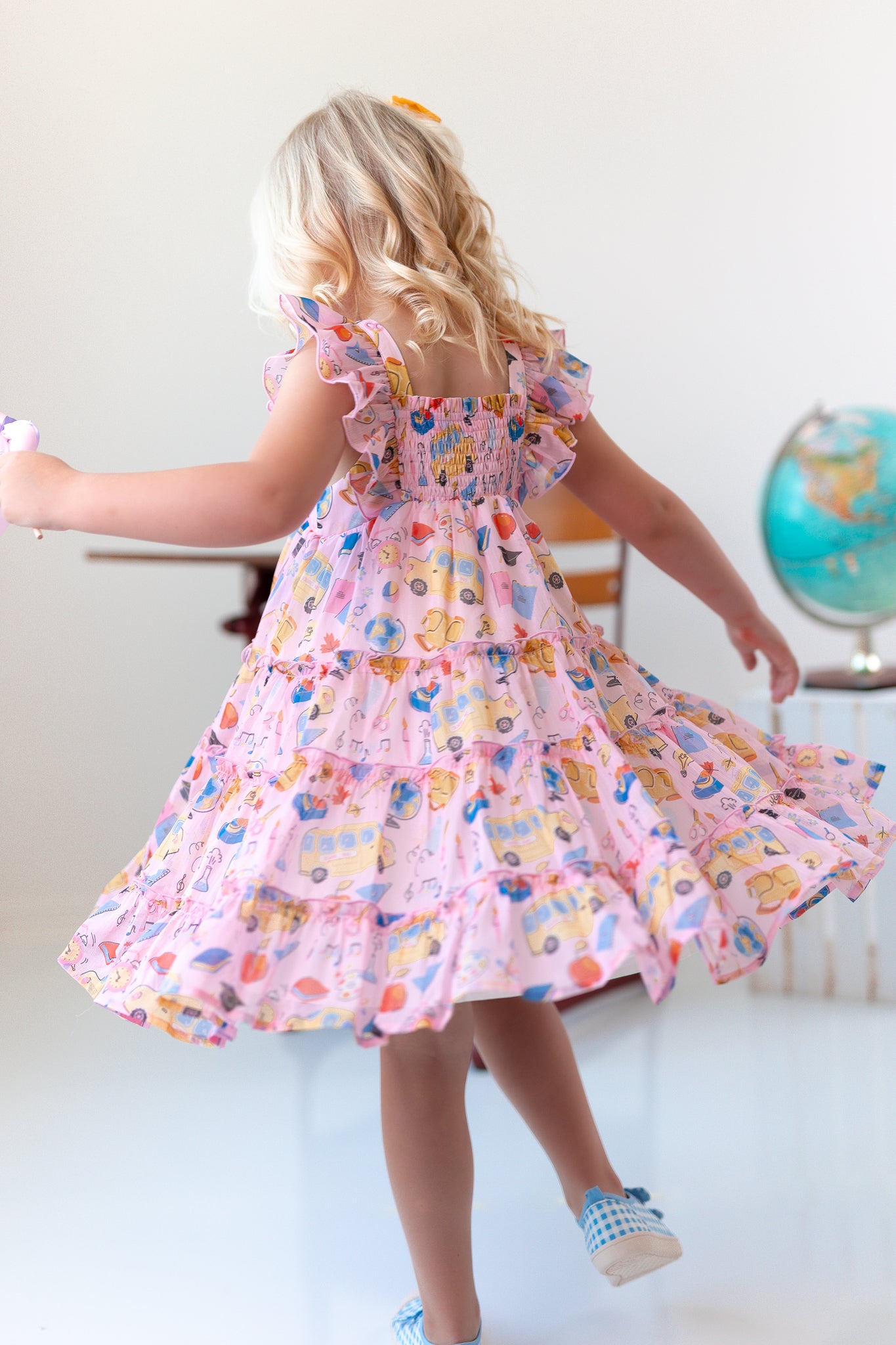 Brielle Shimmer Dress - Bubblegum Academy