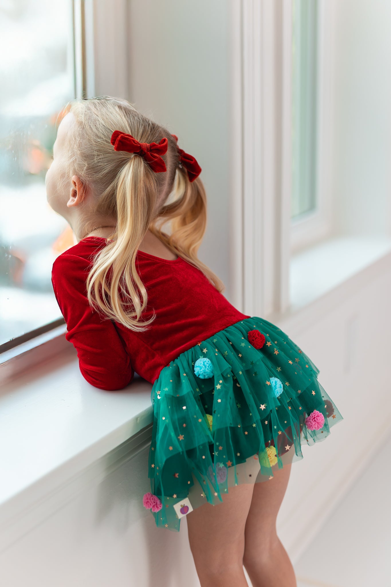 Farrah Velvet Leotard - Twinkle Tree (Pre-Order)