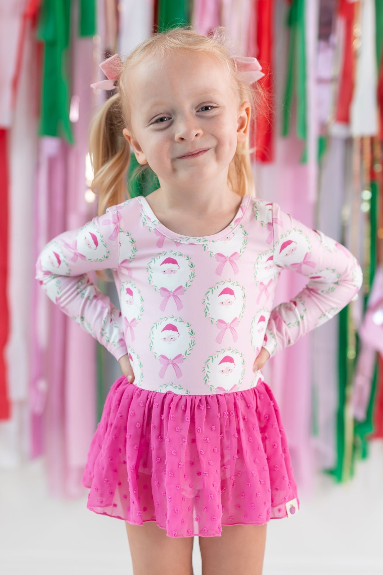 Farrah Clipdot Leotard - Sugarplum Santa (Pre-Order)