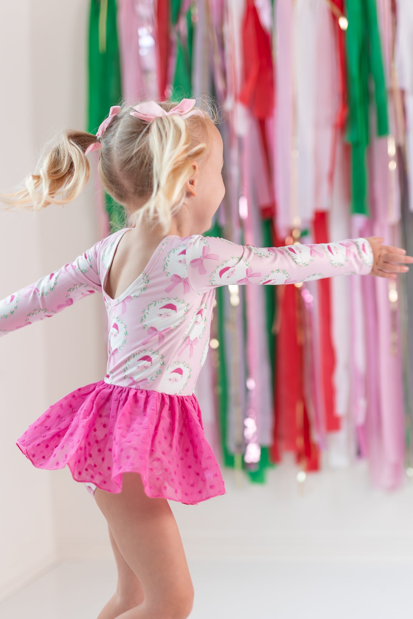 Farrah Clipdot Leotard - Sugarplum Santa (Pre-Order)