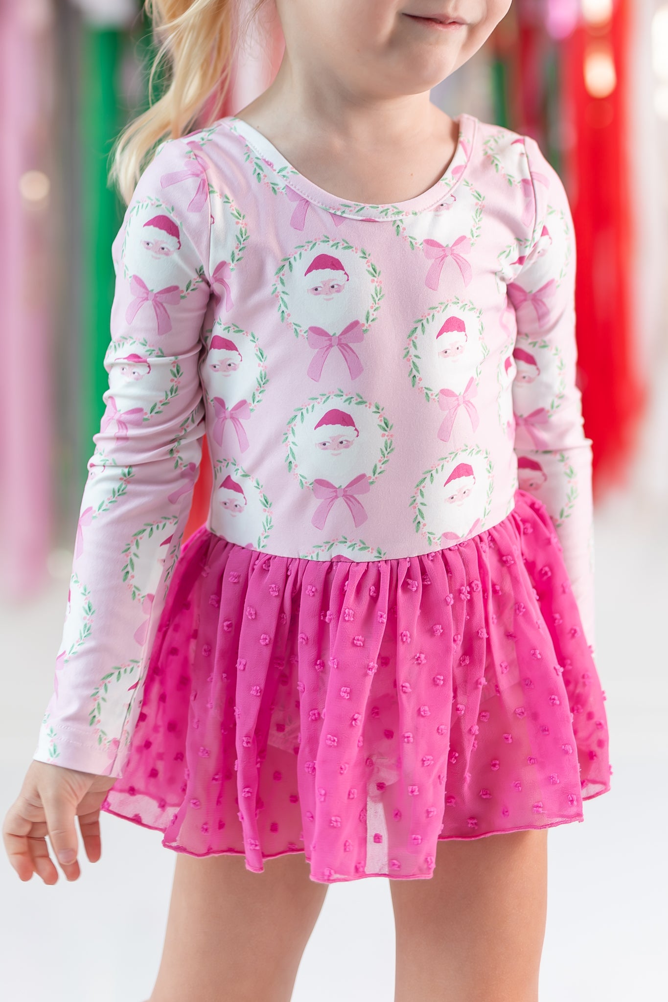 Farrah Clipdot Leotard - Sugarplum Santa (Pre-Order)