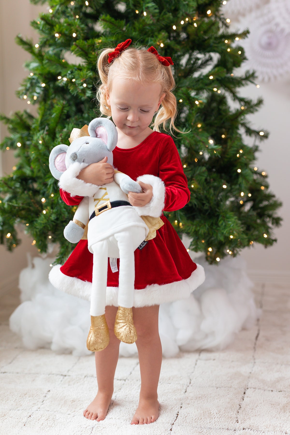 Farrah Velvet Leotard - Miss Claus