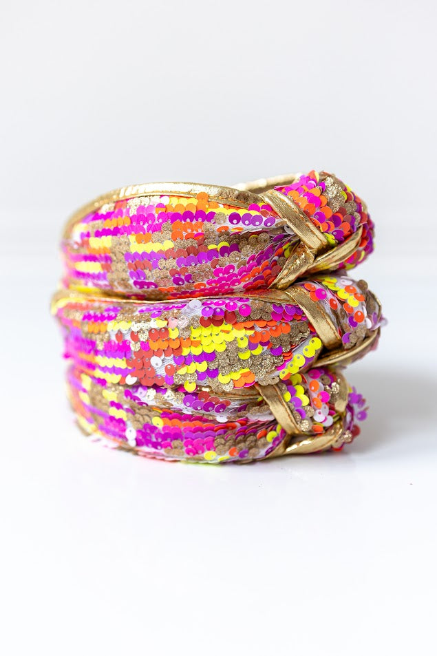 Sequin Headband - Golden Glam