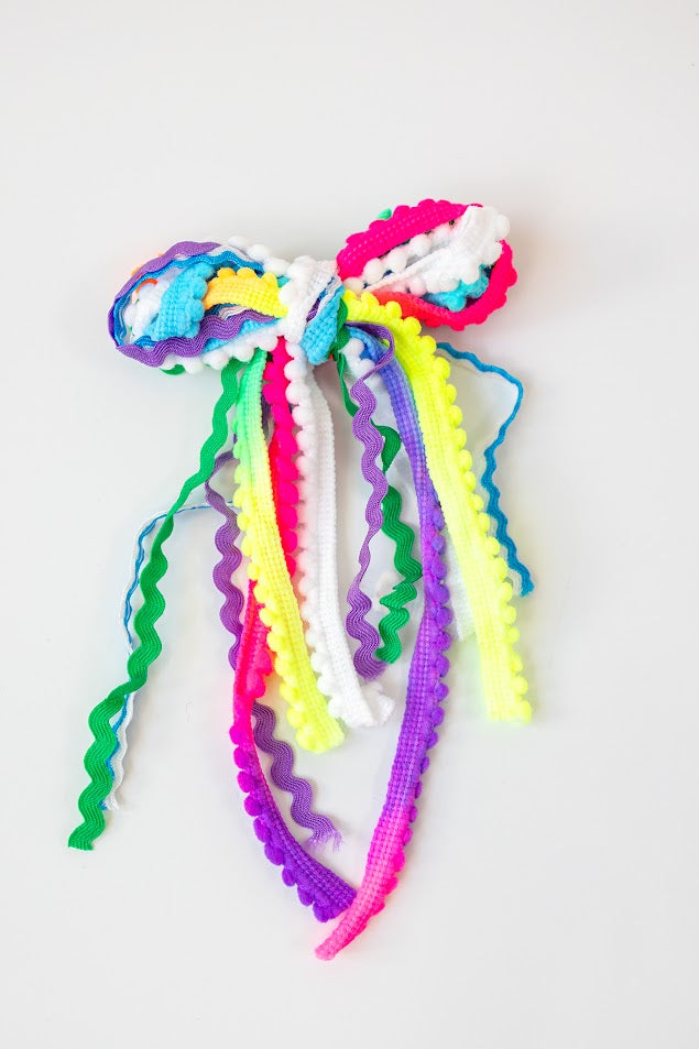Textured Hair Bow - Candyland