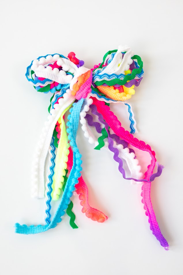 Textured Hair Bow - Candyland