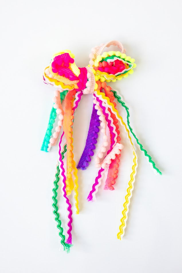 Textured Hair Bow - Candyland