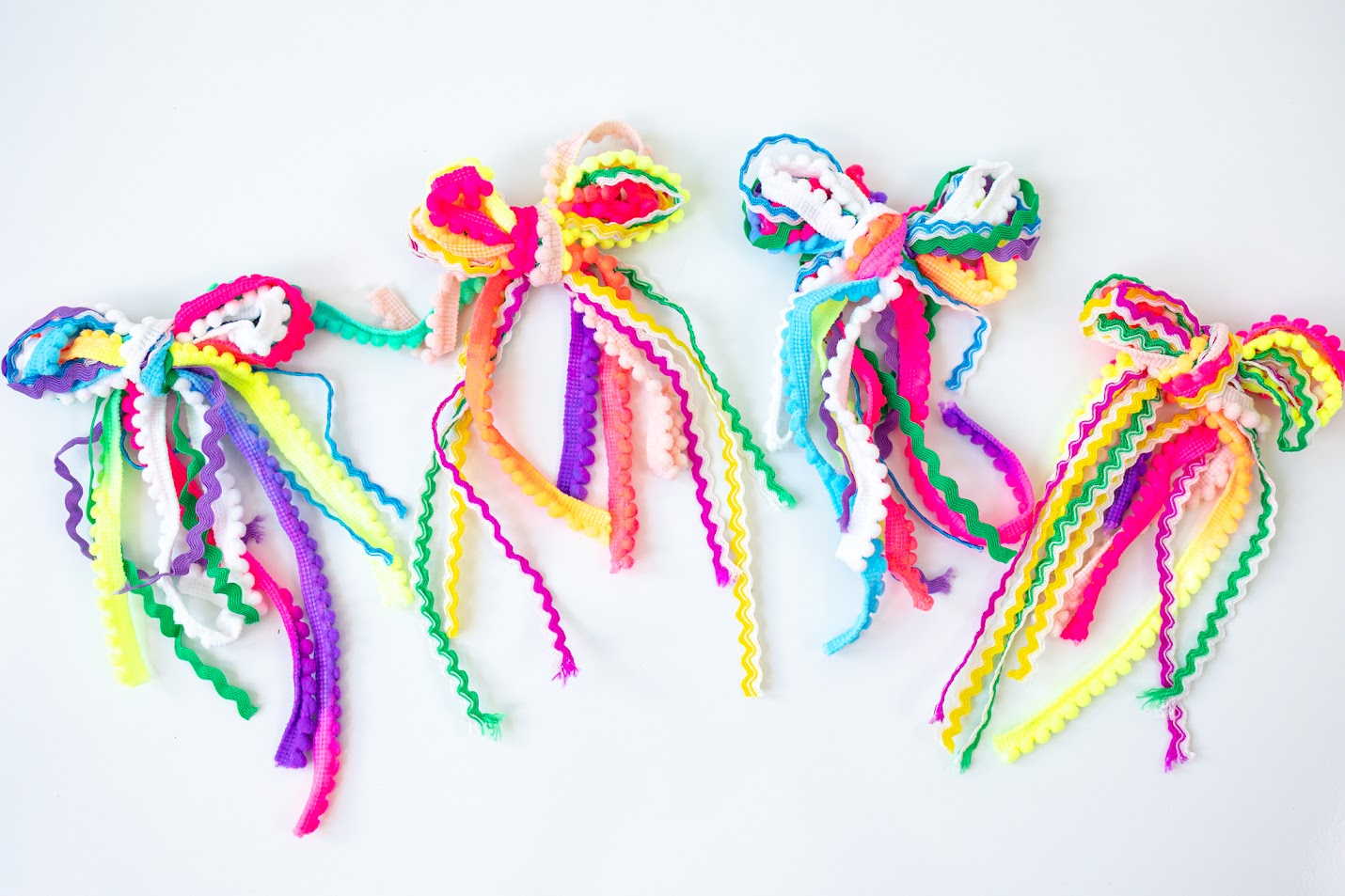 Textured Hair Bow - Candyland