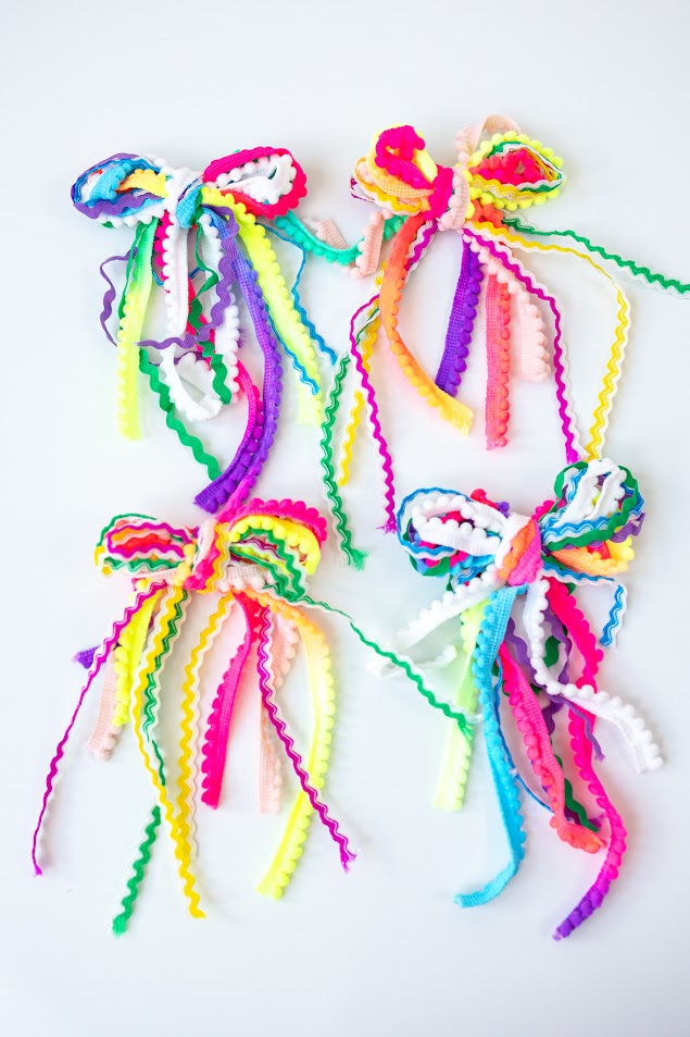 Textured Hair Bow - Candyland