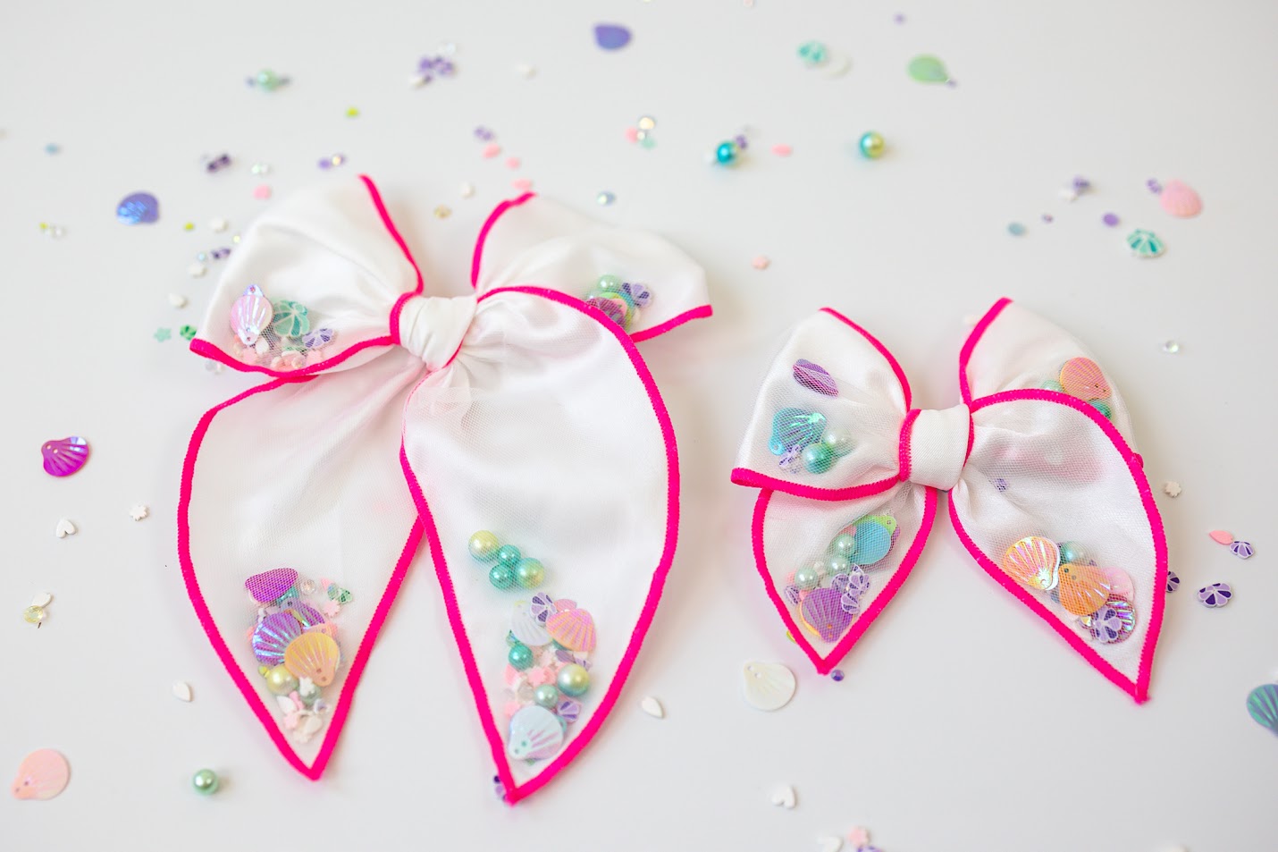 Mesh Shaker Bow - Mermaid Treasure