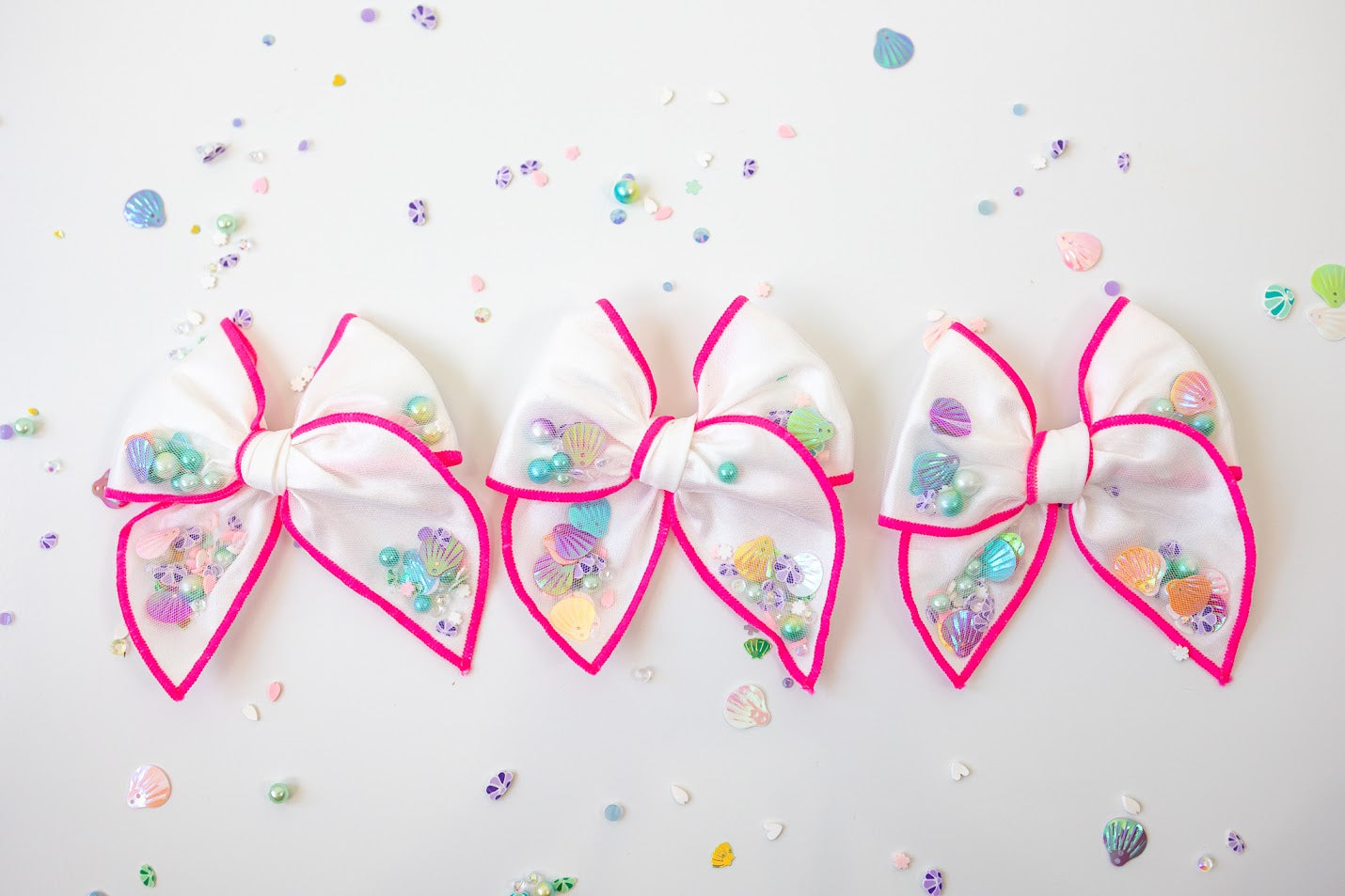 Mesh Shaker Bow - Mermaid Treasure