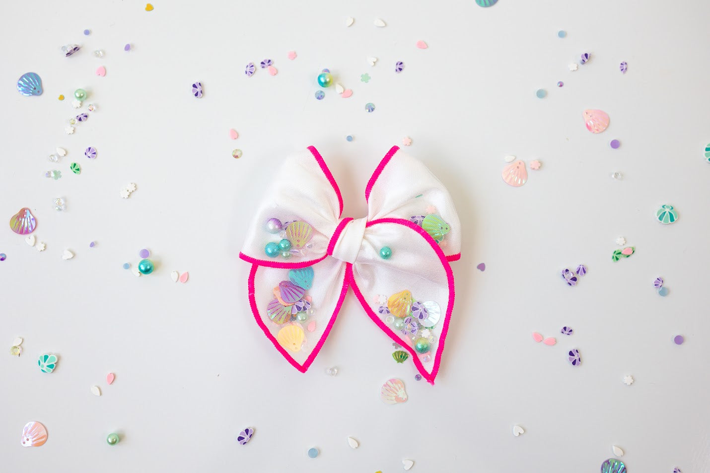 Mesh Shaker Bow - Mermaid Treasure