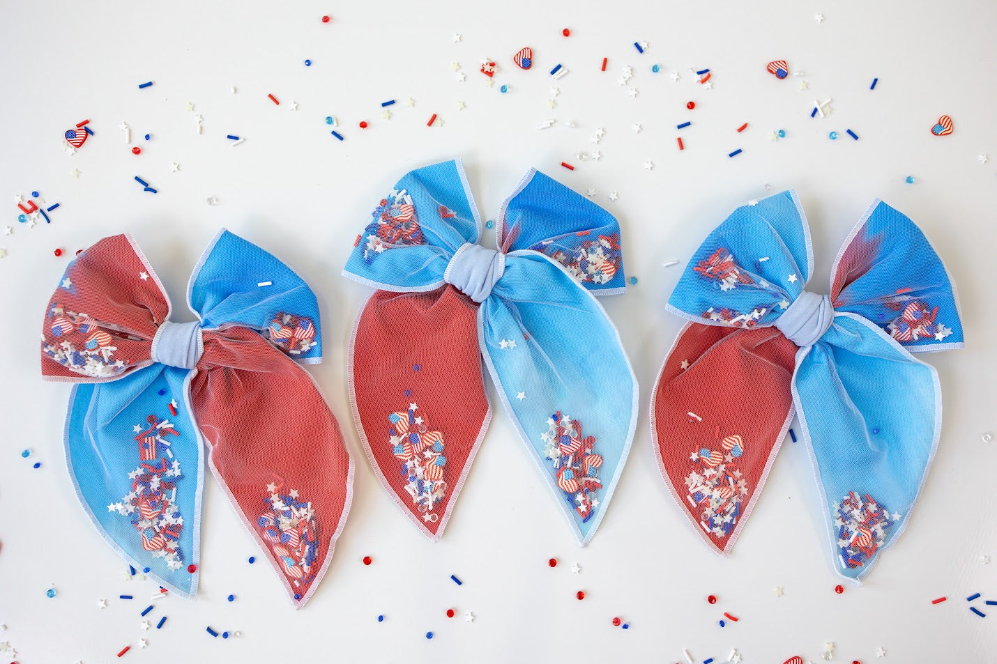 Mesh Shaker Bow - Yankee Doodle