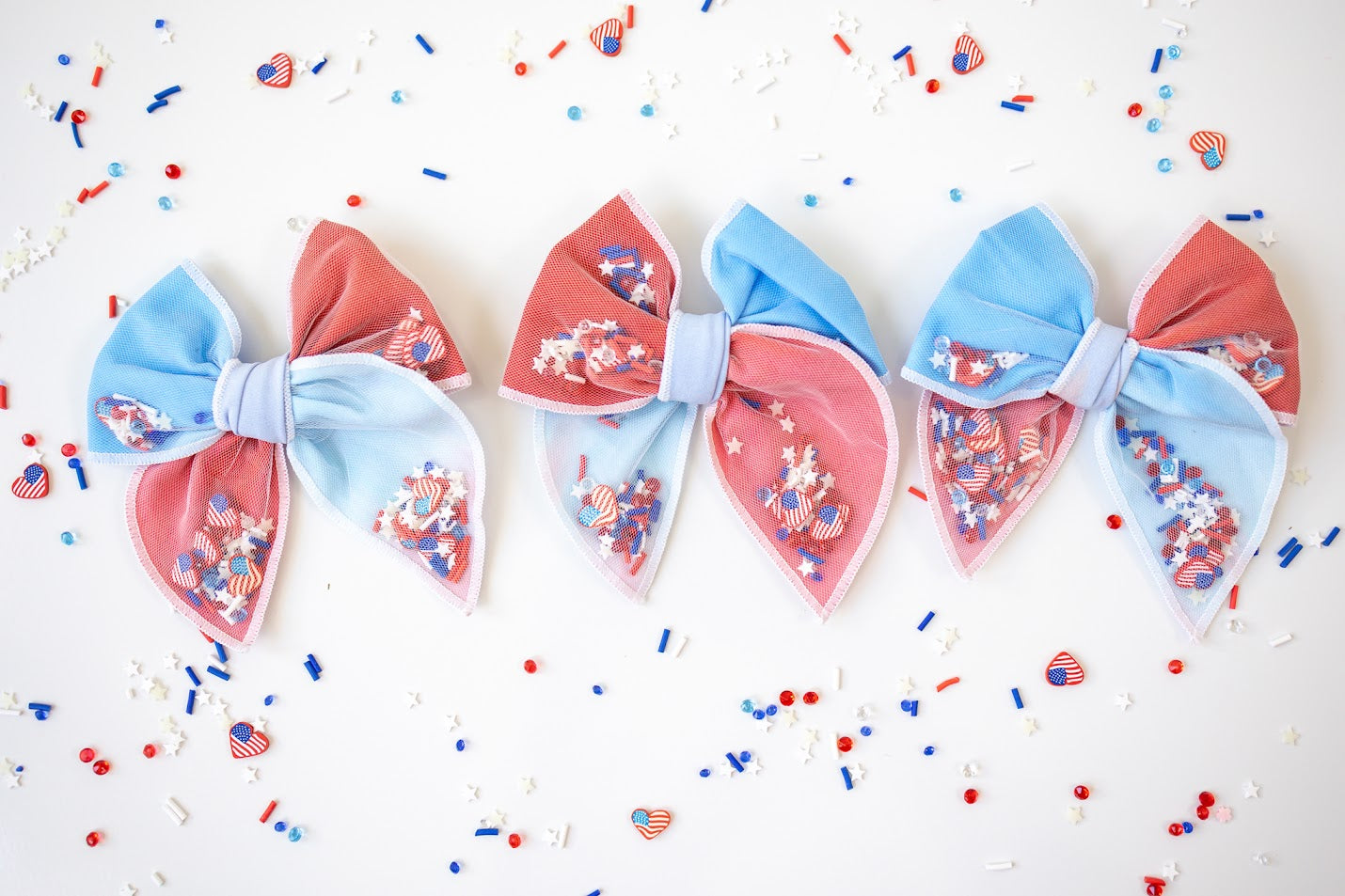 Mesh Shaker Bow - Yankee Doodle