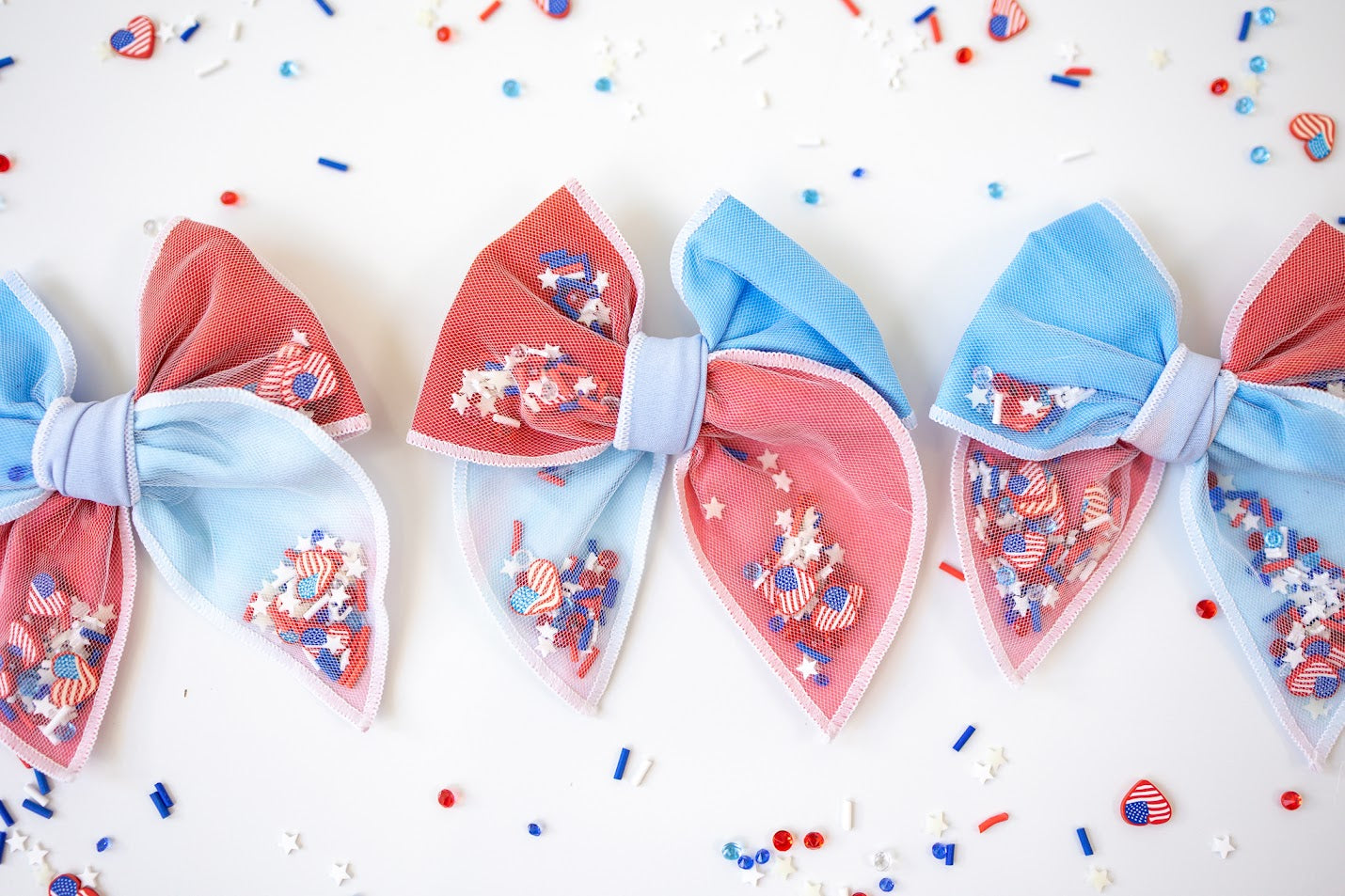 Mesh Shaker Bow - Yankee Doodle