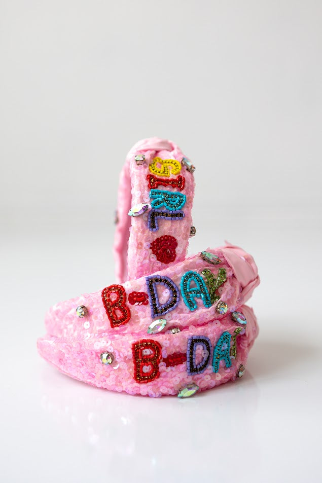 Beaded Headband - Birthday Girl