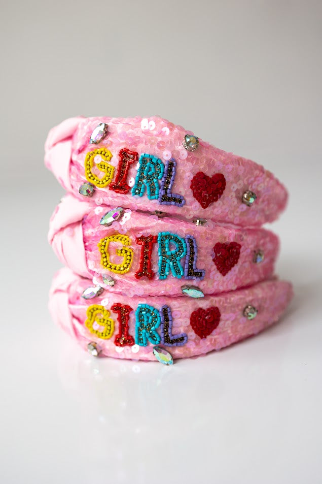 Beaded Headband - Birthday Girl