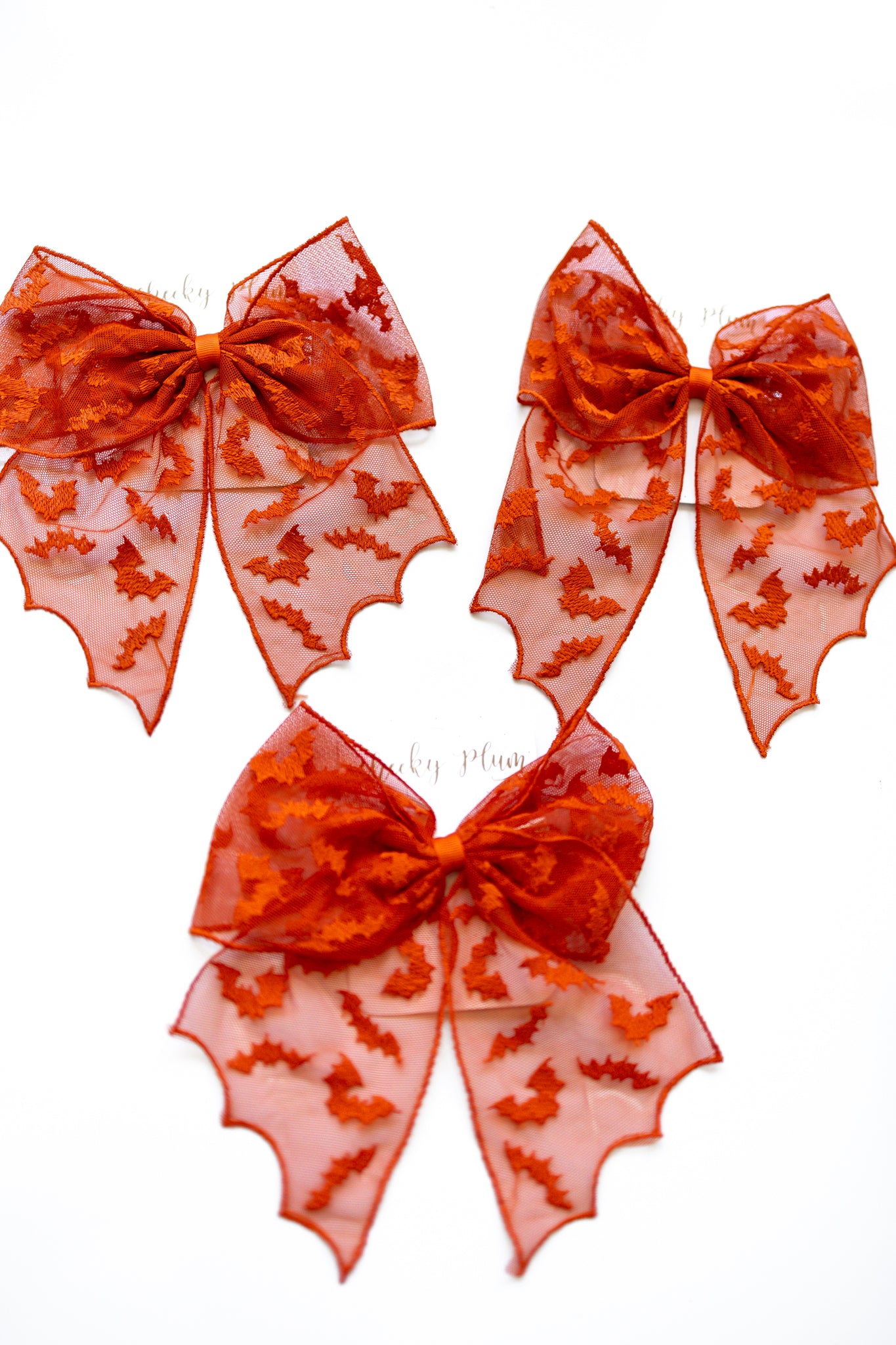 Mesh Bow - Spooky Lace