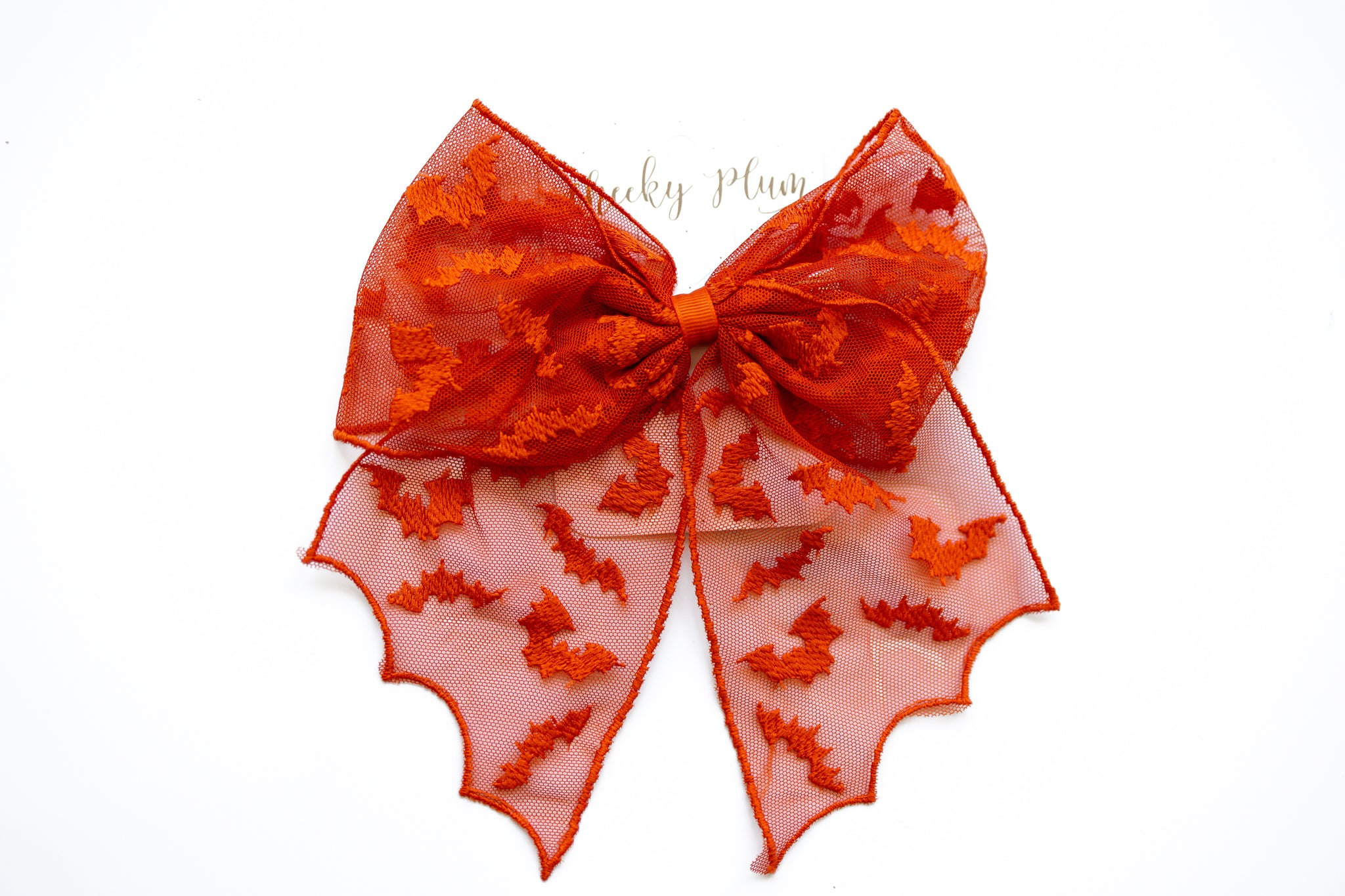 Mesh Bow - Spooky Lace