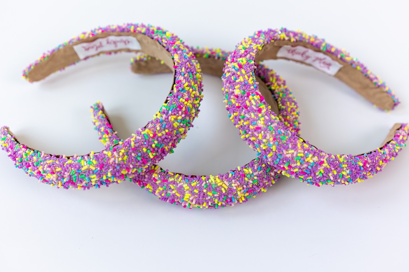 Beaded Headband - Lavender Sprinkles
