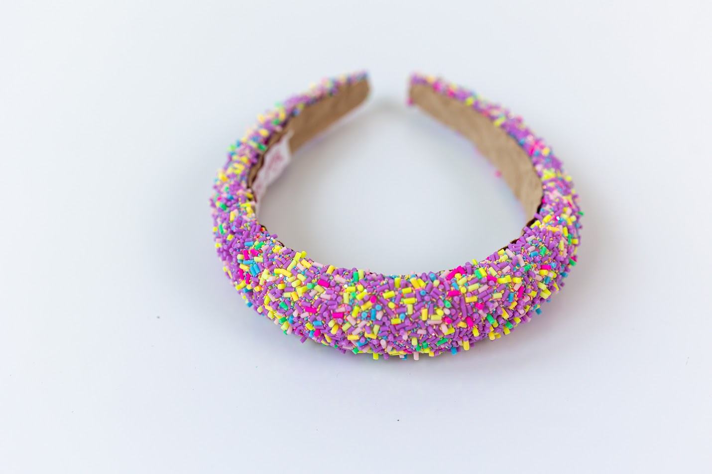Beaded Headband - Lavender Sprinkles