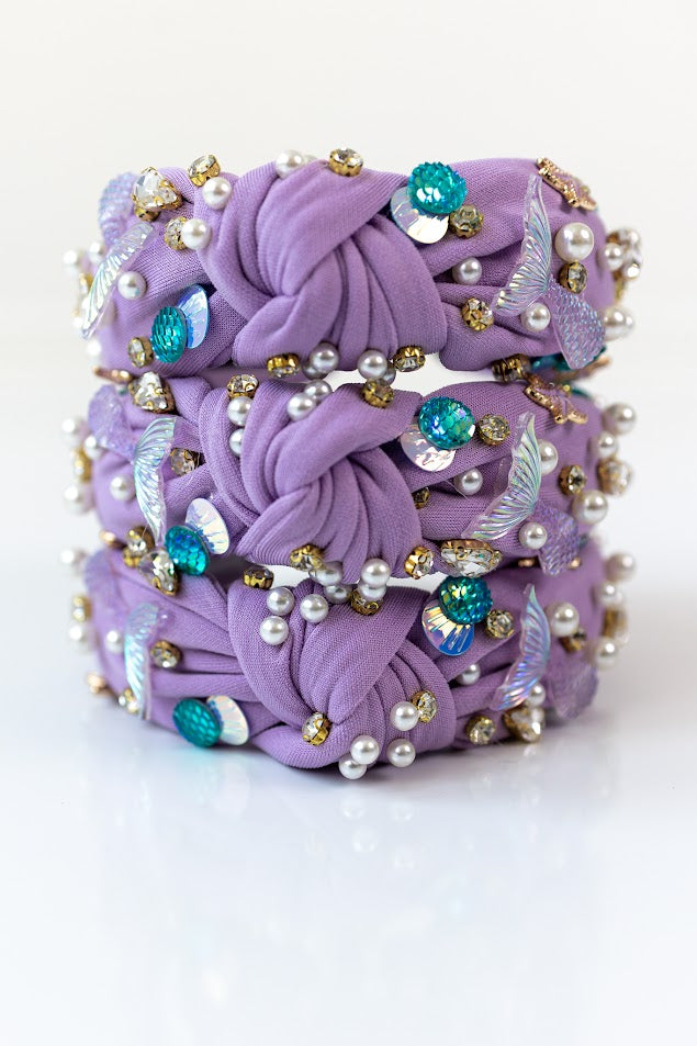 Beaded Headband - Mermaid (Purple)