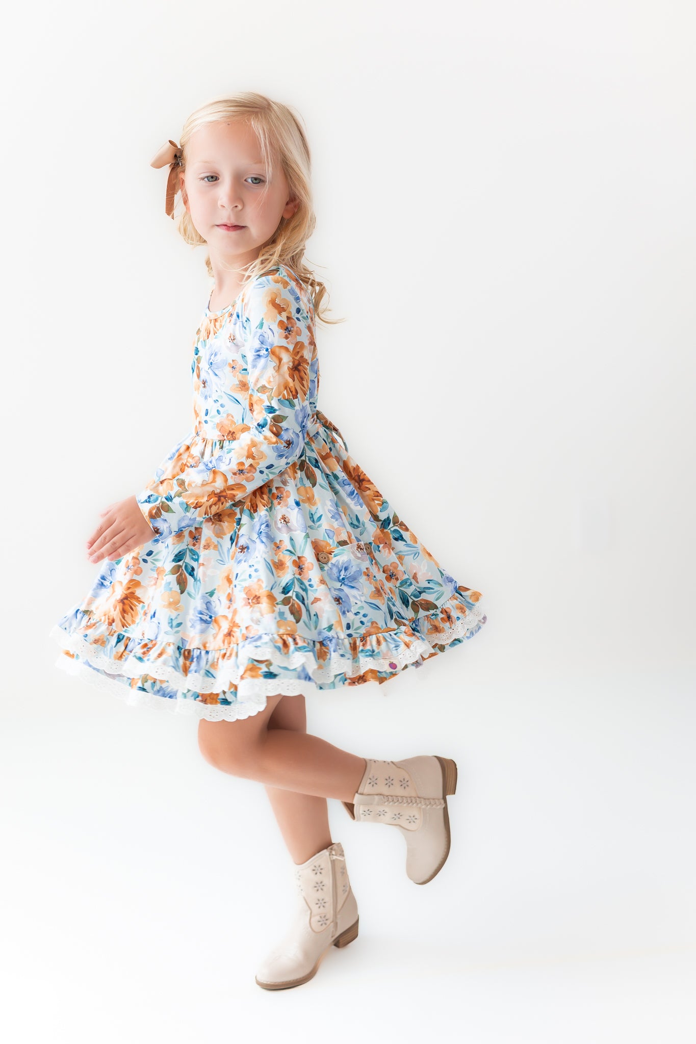 Myra Knit Dress - Azure & Amber