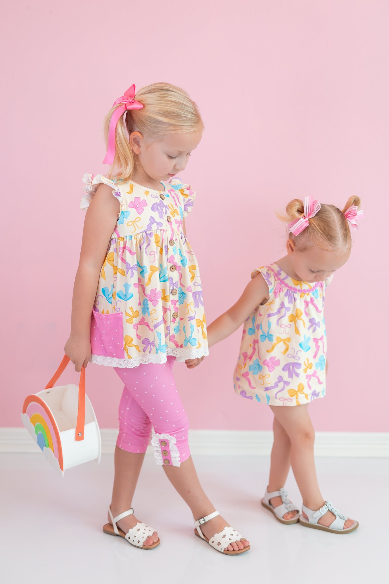 Sage Bubble Romper - Bow Bliss