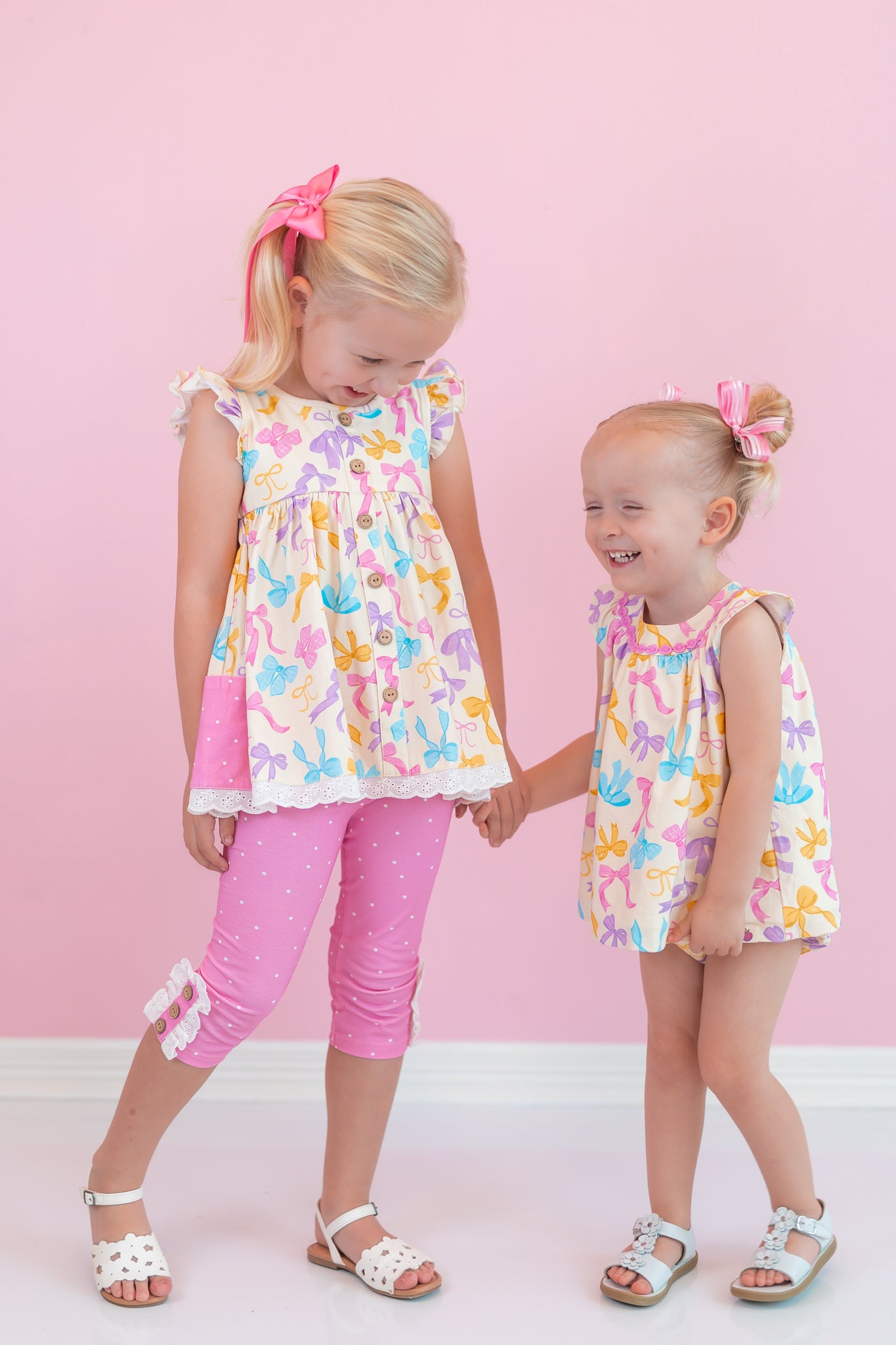 Sage Bubble Romper - Bow Bliss