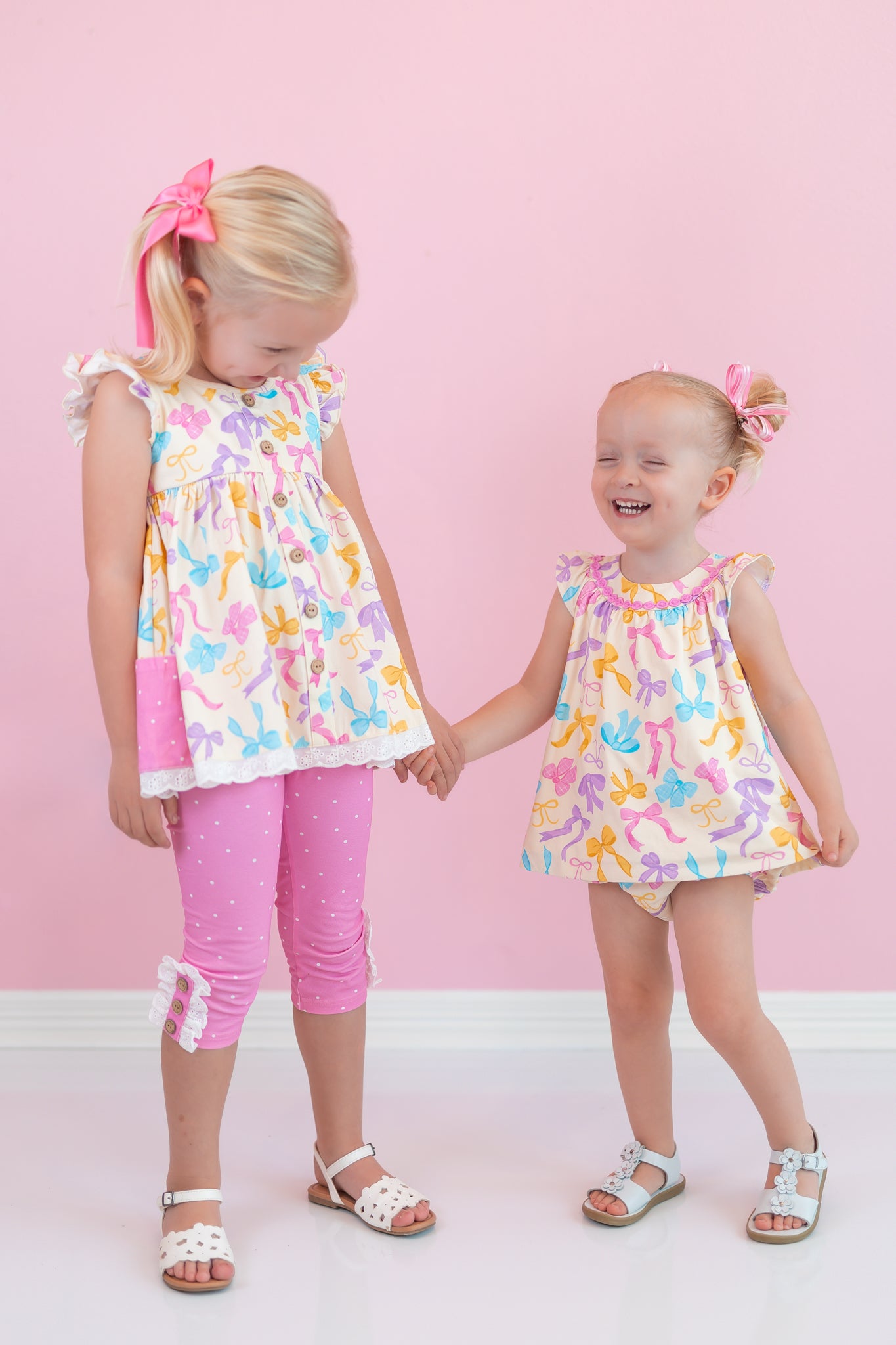 Sage Bubble Romper - Bow Bliss