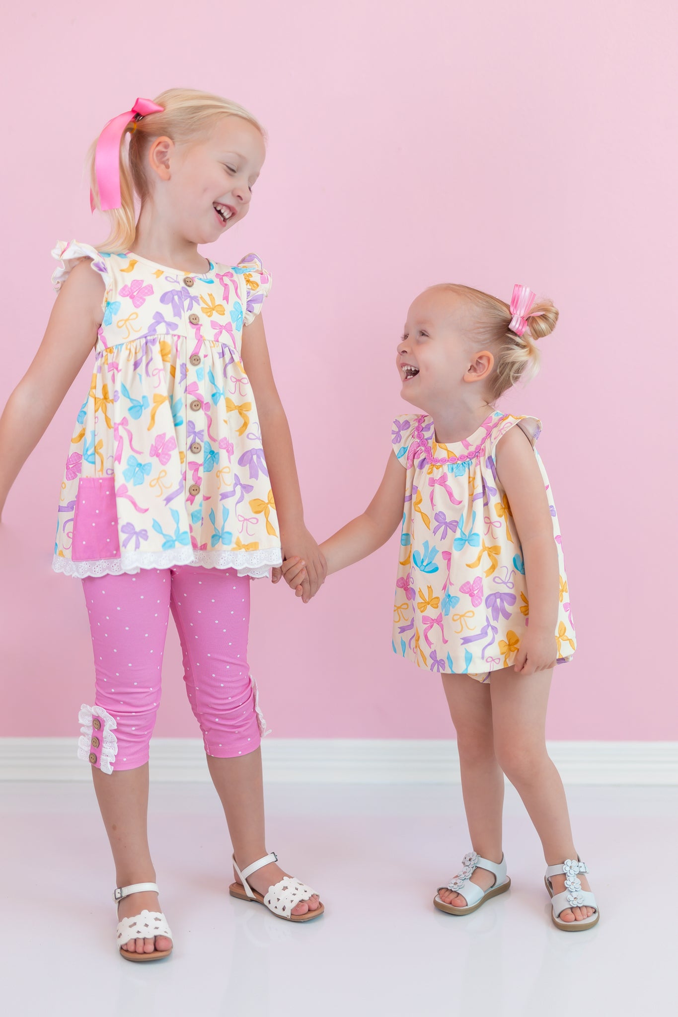 Sage Bubble Romper - Bow Bliss