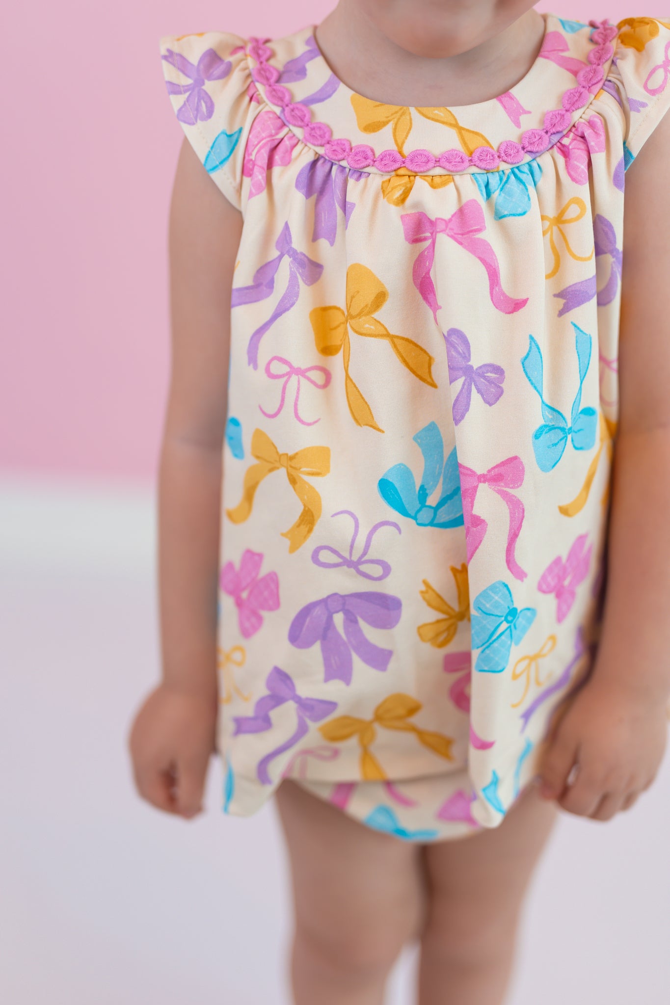 Sage Bubble Romper - Bow Bliss