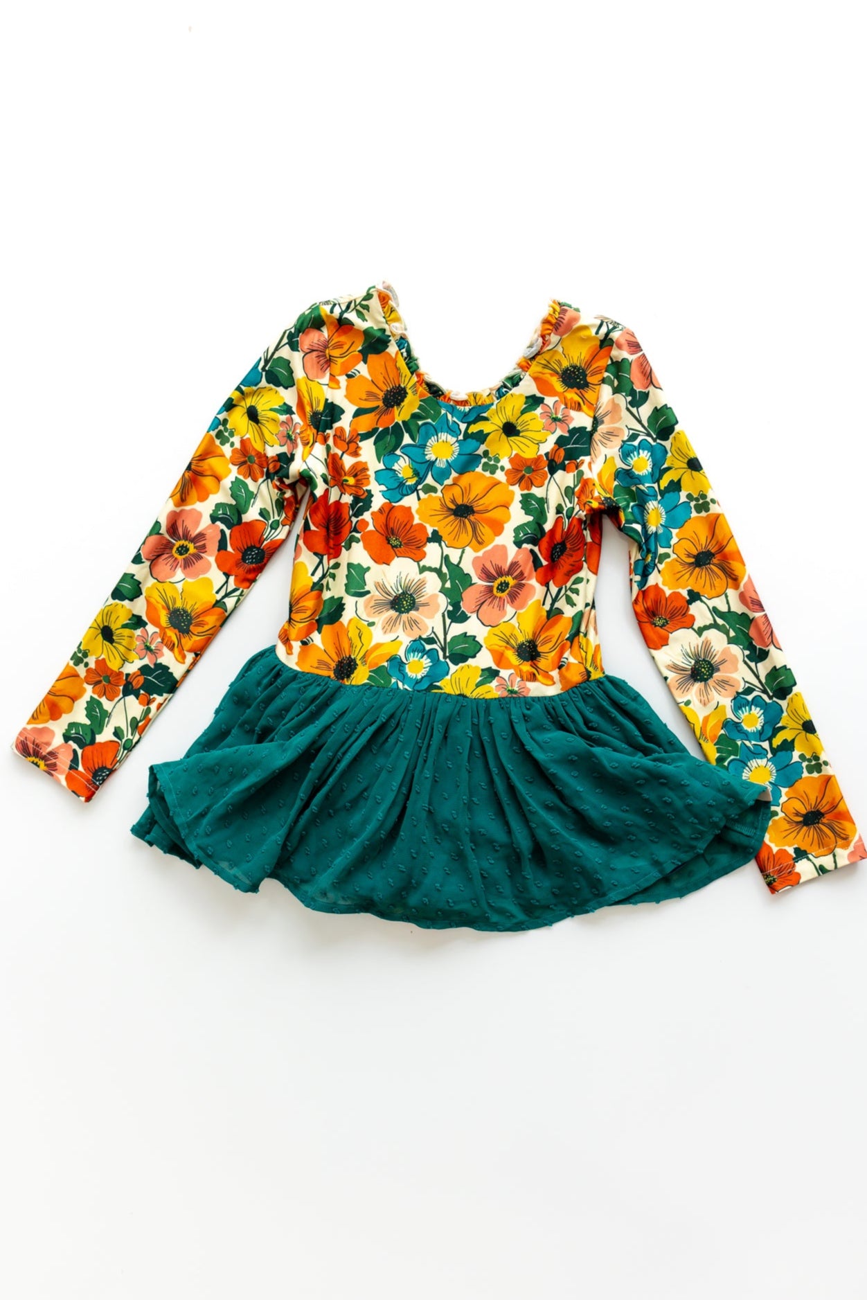 Farrah Clipdot Leotard - Teal Revival